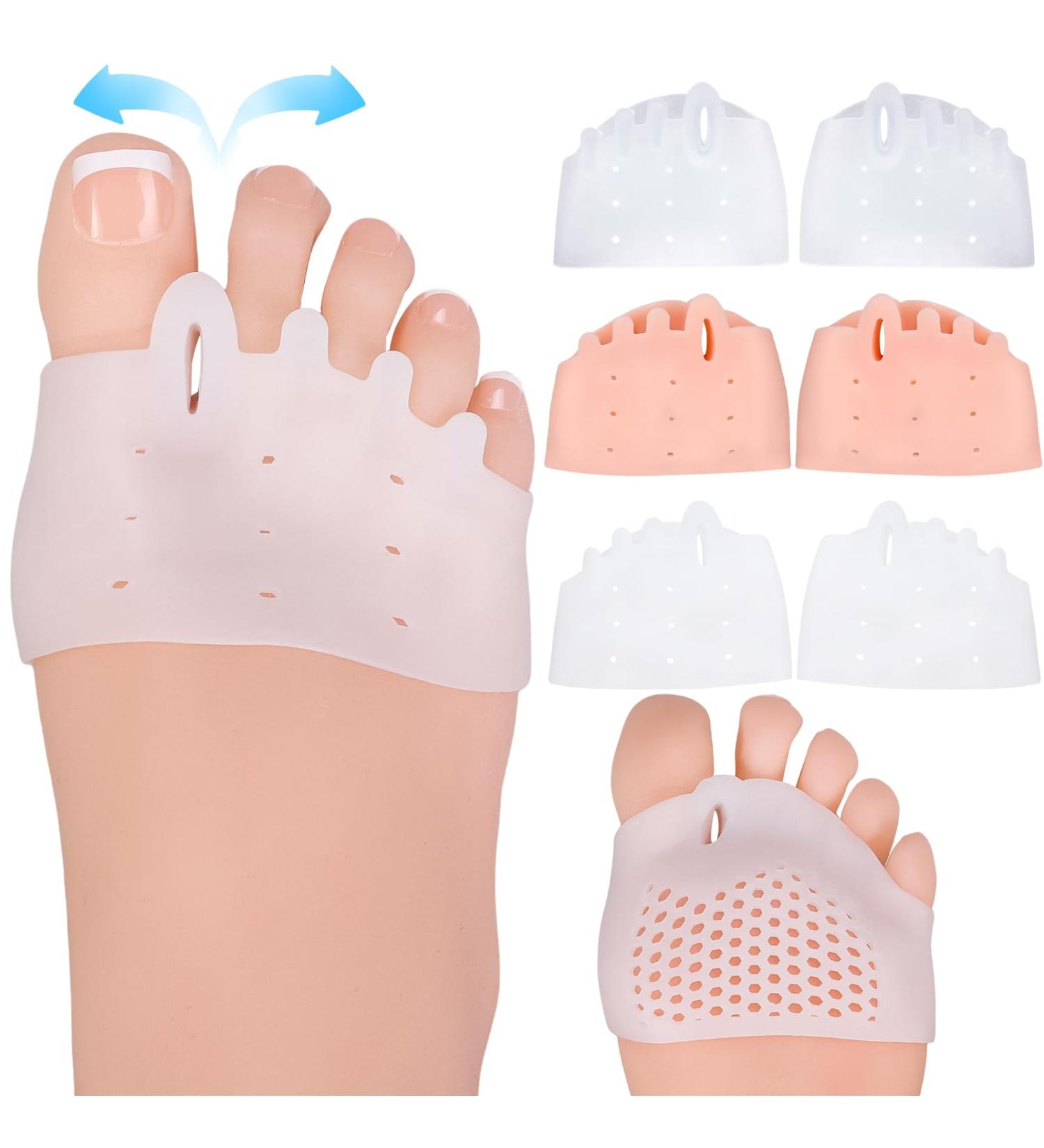 3 Pairs Gel Toe Spacers - Breathable Toe Separators for Hammer Toes Bunions & Pain Relief - Ideal for Men & Women - Buy Online on GoSupps.com