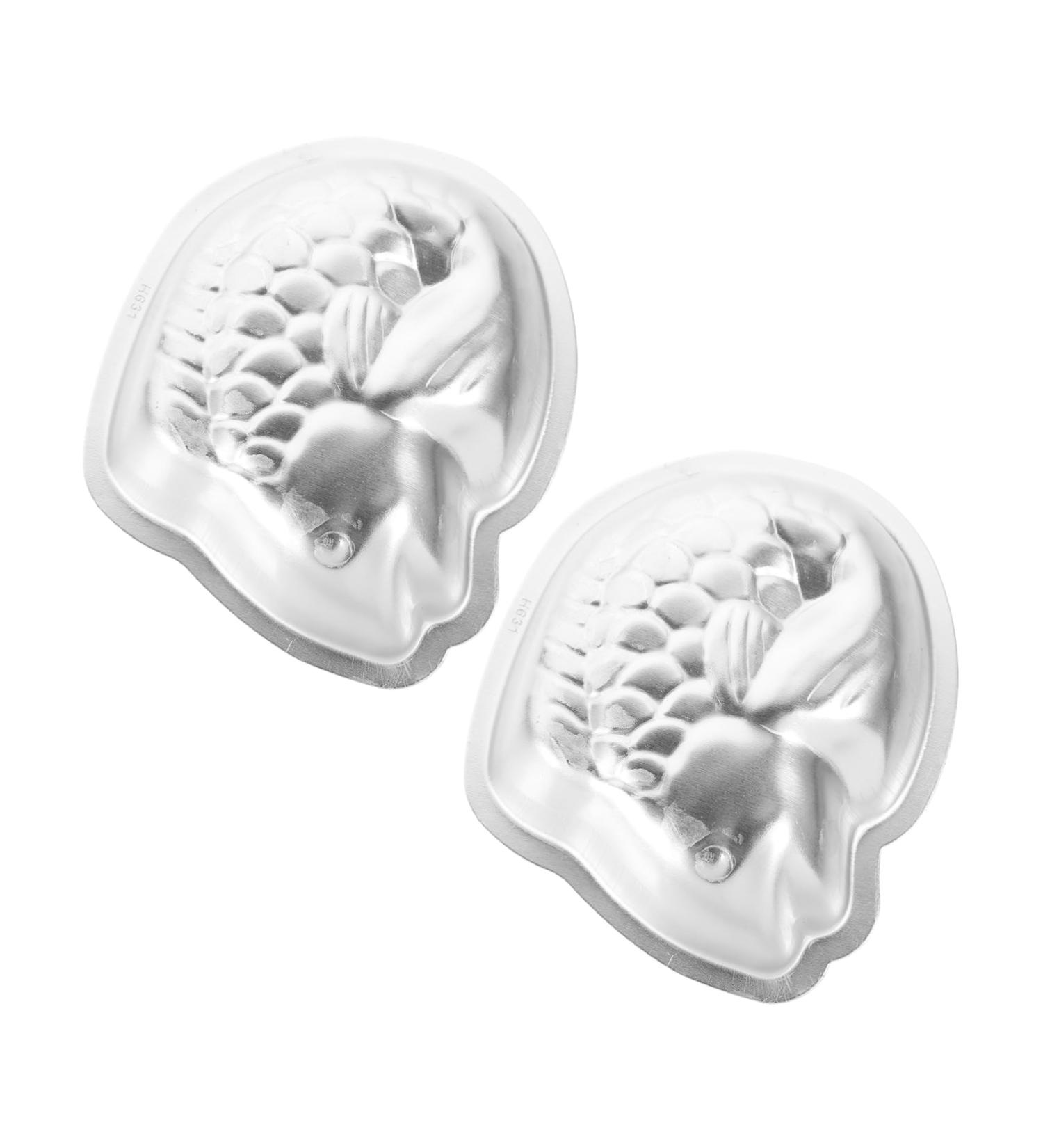 GRIRIW Dessert Cup Tart Pans 2 pcs Cup Jelly Shape De Baking Fish Gelatinas Silicone - Household Mousse Alloy Pudding Cups - Buy Online on GoSupps.com