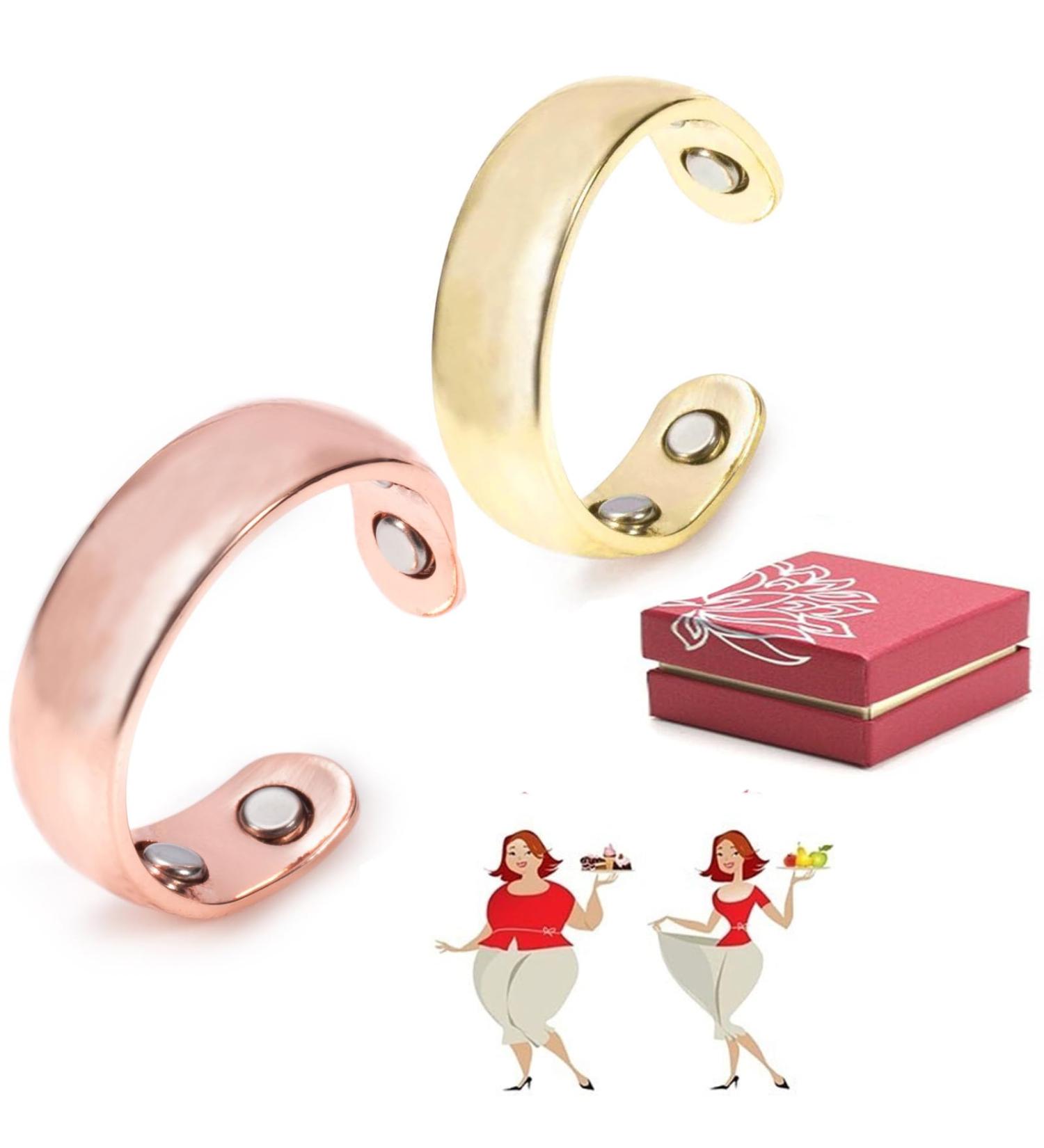 Olux Ring - Magnetic Seam Guide & Lymphatic Drainage Rings in Rose Gold | Shop Internationally - Buy Online on GoSupps.com