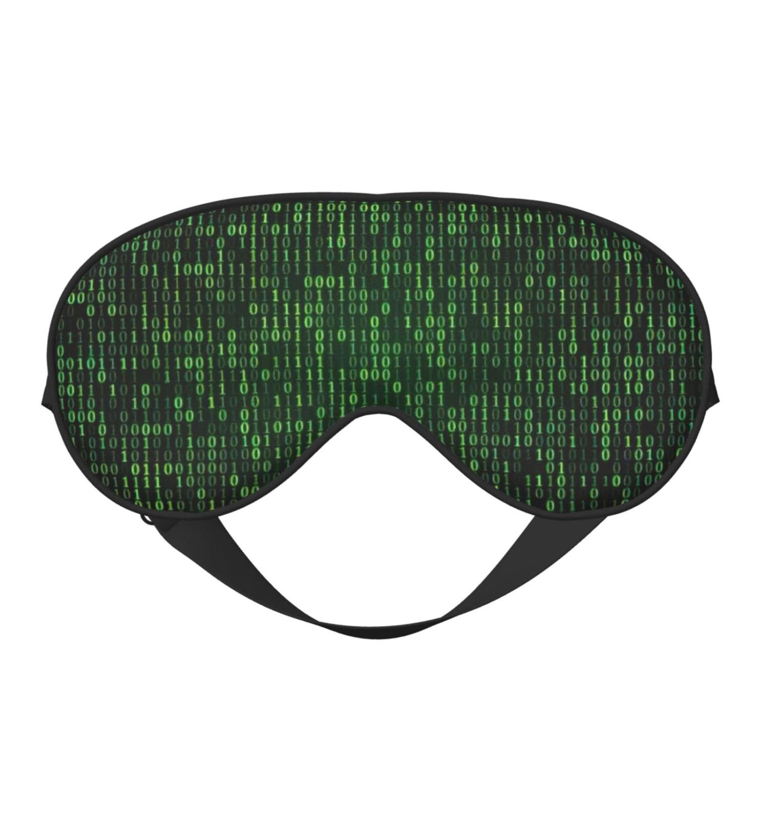 Hacker Era Print Night Blackout Eyeshade | Elastic Strap for Shift Work Travel & Relaxation - International Shipping Available - Buy Online on GoSupps.com