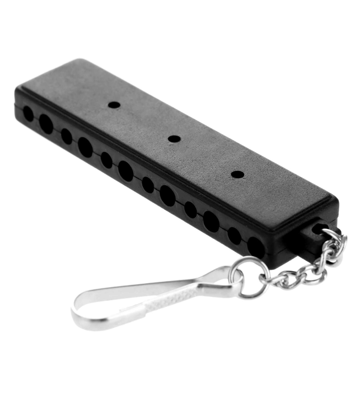 MUXSAM Black Golf Tee Holder for Bag - 1-Pack Tee Carrier with 12 Holes, 3 Ball Markers, Keychain - Golf Accessory - Buy Online on GoSupps.com