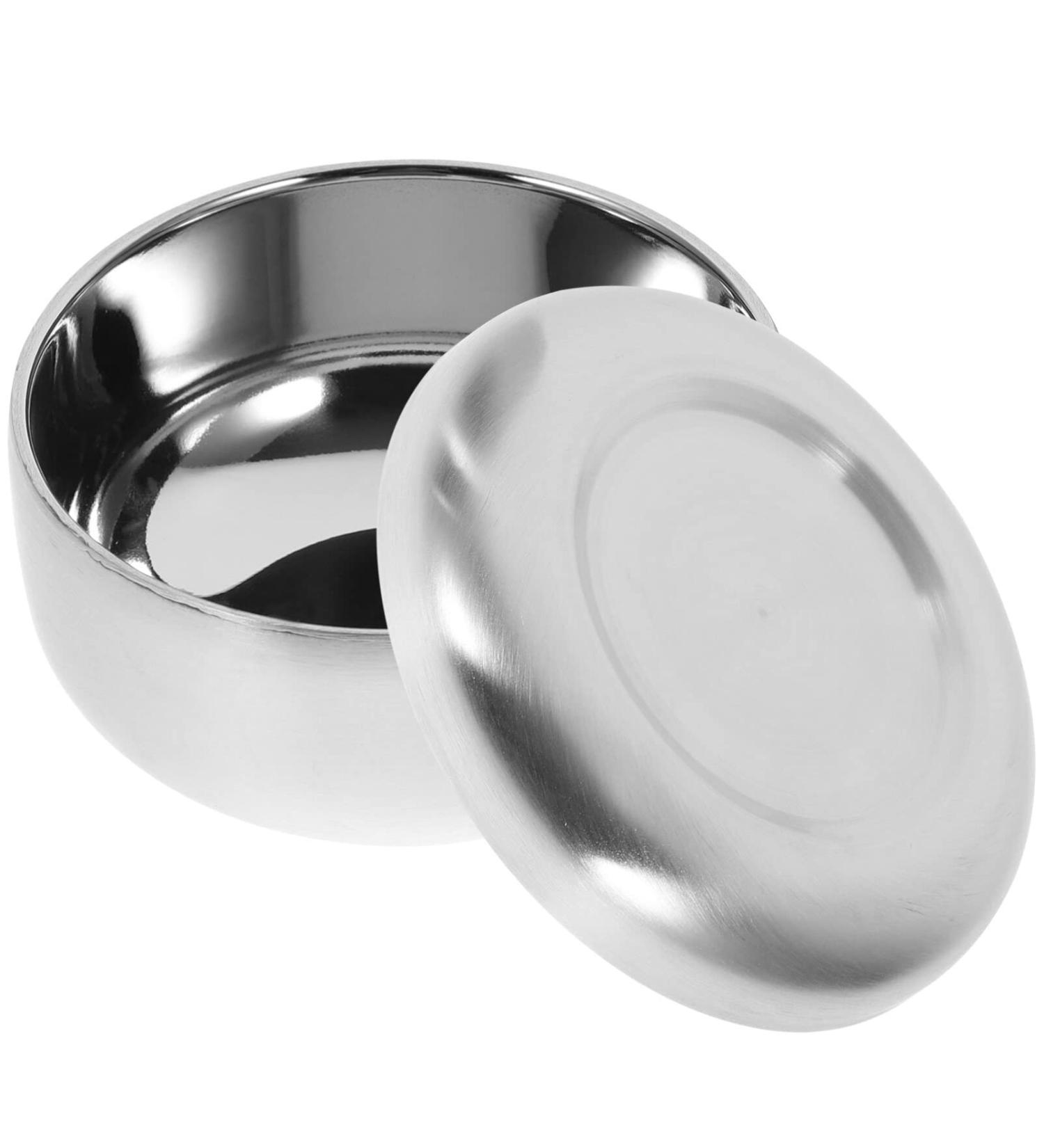 Beaupretty Stainless Steel Shaving Bowl for Men - Durable Shaving Mug & Soap Container | Proraso Compatible - Buy Online on GoSupps.com
