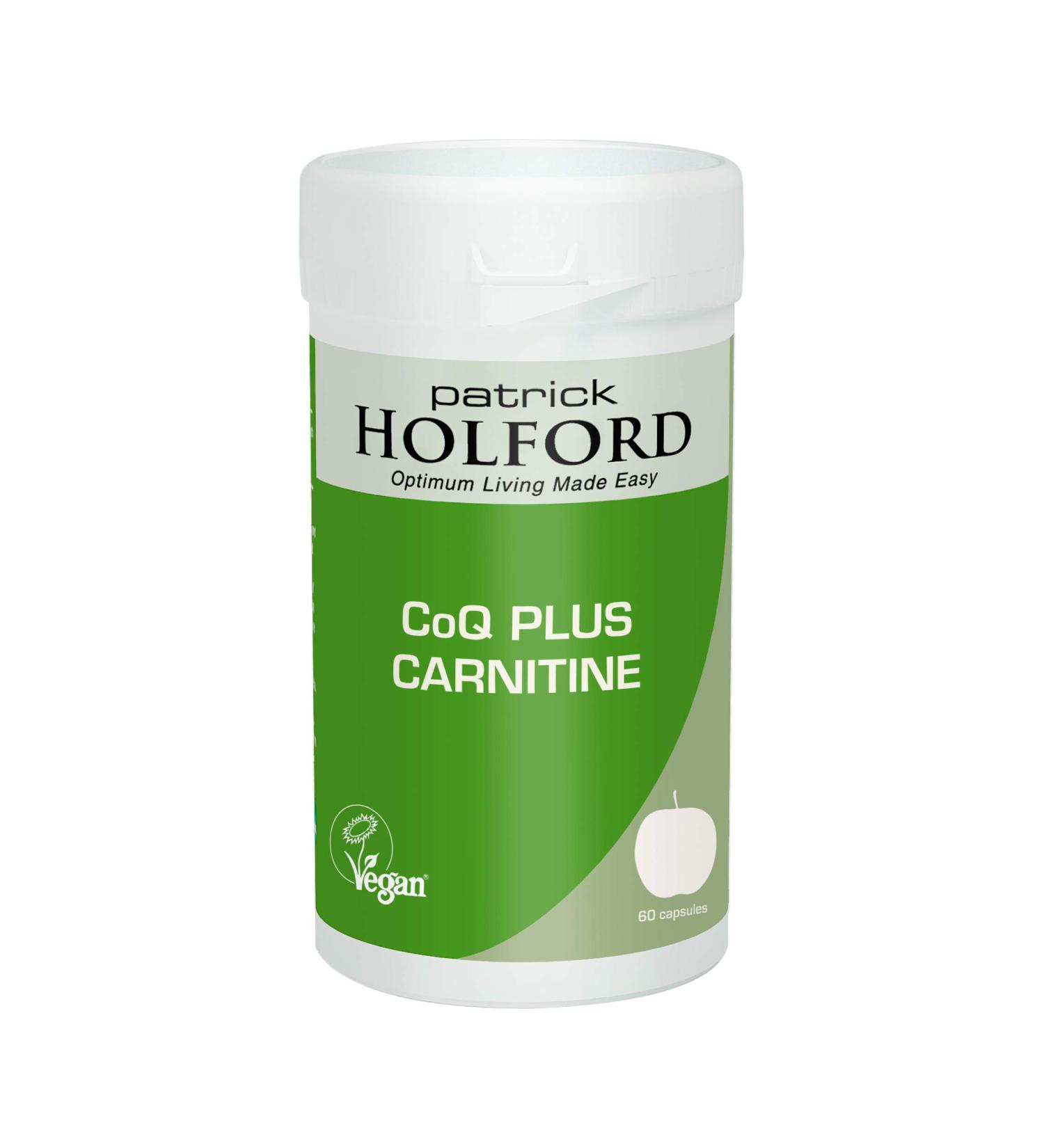 Patrick Holford Coq Plus Carnitine 60 Capsules - Dynamic Heart Duo - Buy Online on GoSupps.com
