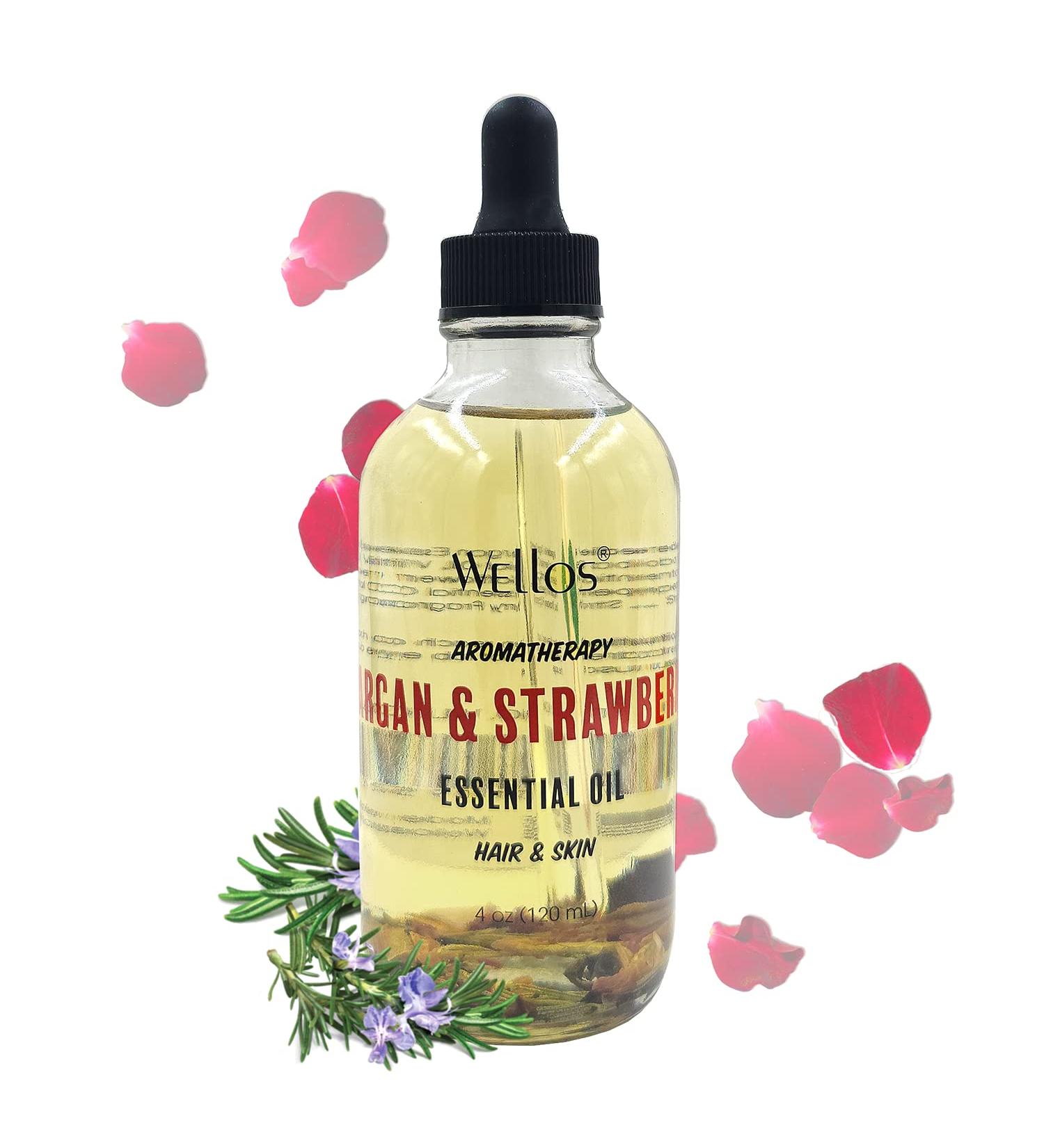 Aromatherapy Essential Oil for Hair & Skin (Argan & Strawberry) 4 fl oz(120ml) Argan & Strawberry 4 Fl Oz (Pack of 1) - Buy Online on GoSupps.com