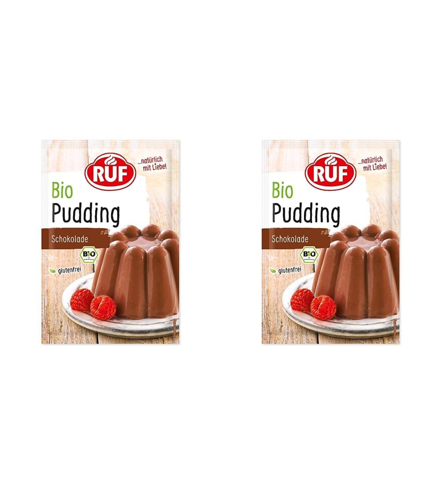 Buy Organic Chocolate Pudding Powder - Gluten-Free & Vegan | 32 Pack (16x46g & 16 Pack (8x92g) - Premium Quality Cocoa from Controlled Organic Cultivation - Buy Online on GoSupps.com