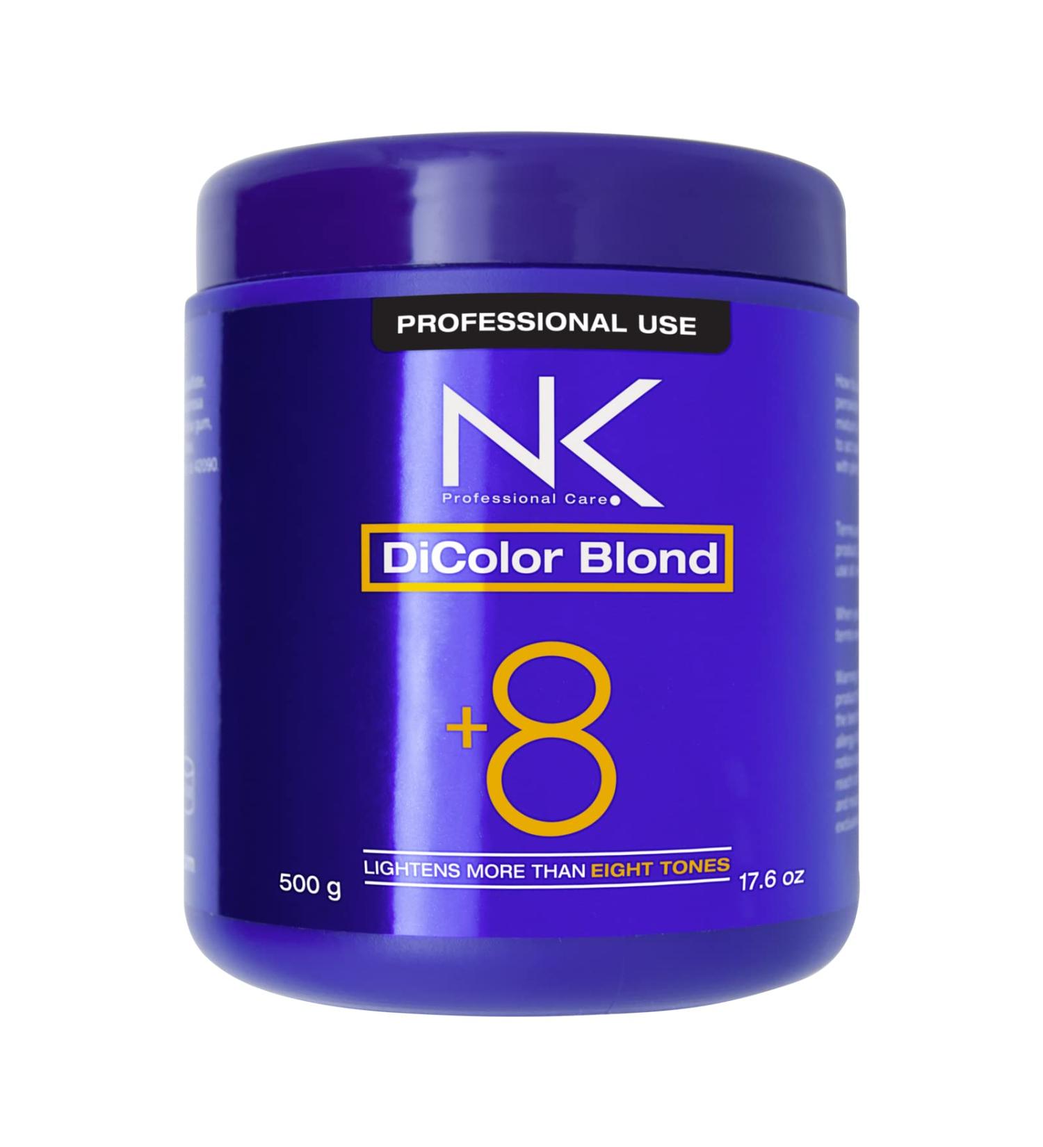 NK Professional Care DiColor Blonde - 500g Bleaching Powder | Hair Lightener Lightens +8 Shades Damage-Free - Buy Online on GoSupps.com