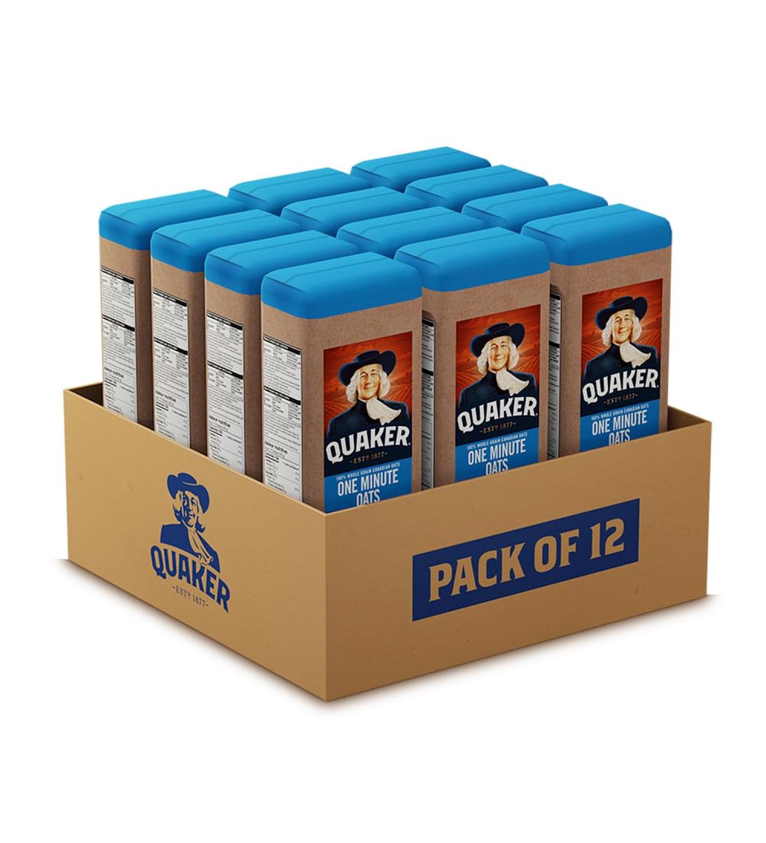 Quaker One Minute Oats Multi-Pack 900g (Pack of 12) - Buy Online on GoSupps.com