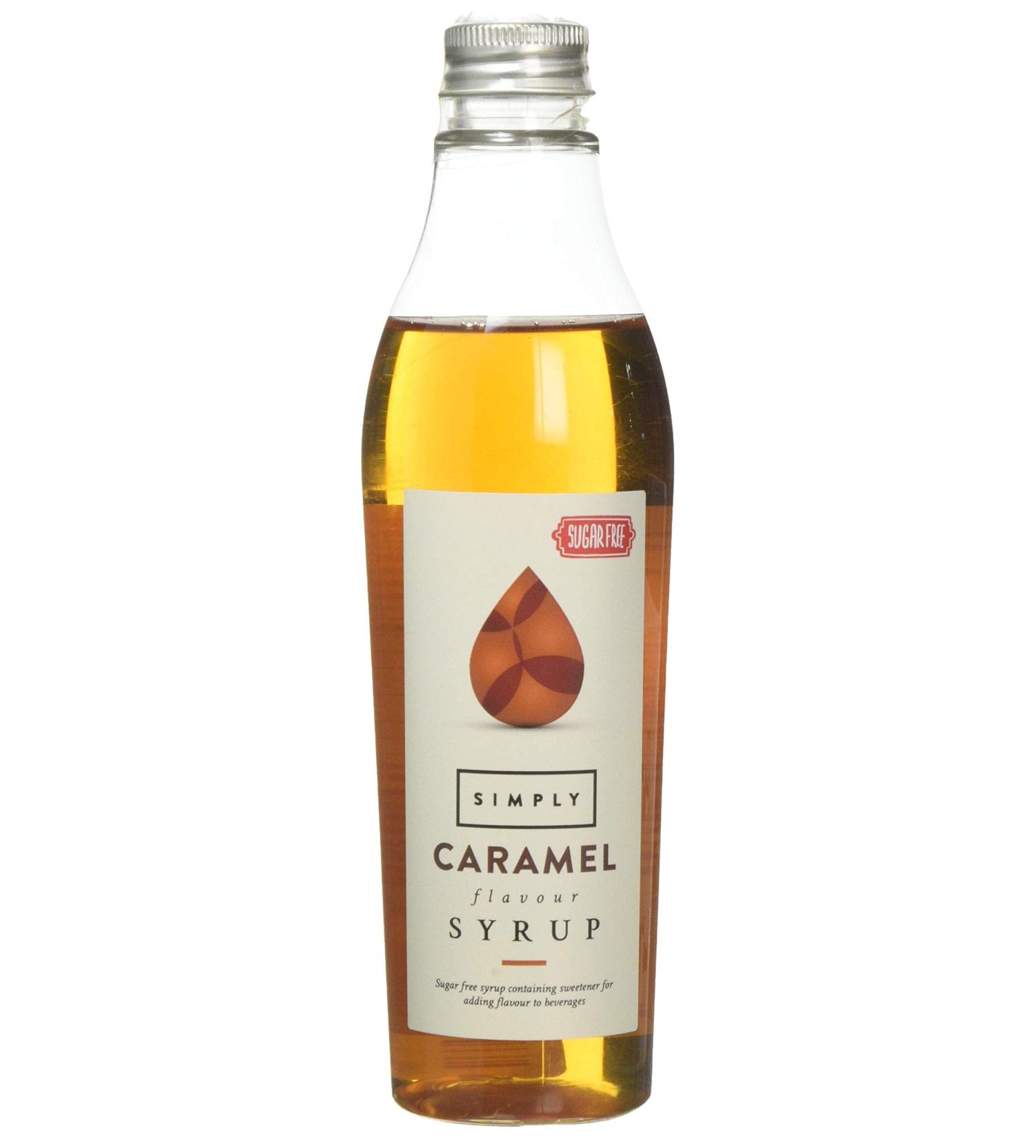 Sugar Free Caramel Syrup - Low Calorie, Vegan & Nut Free (250ml) - Ideal for Coffee, Cocktails & Baking - Buy Online on GoSupps.com