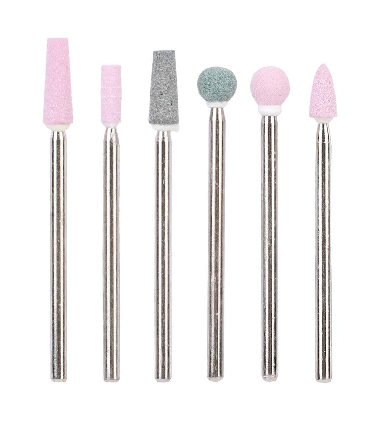 Stainless Steel Nail Drill Bit Set - 6Pcs Manicure Accessories for Nail Art - #5 - Buy Online on GoSupps.com