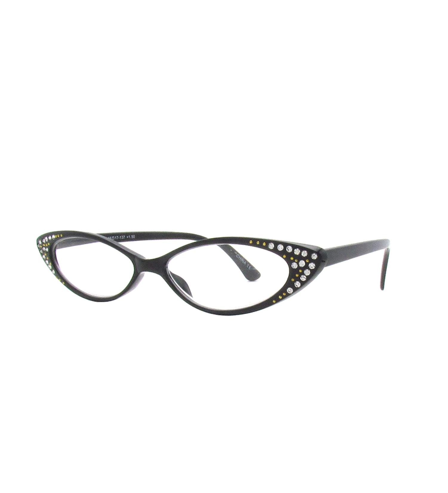 Buy Pop Fashionwear Rhinestone Colorful Cat Eye Reading Glasses R223 (Black 1.50) - Stylish & Affordable International Shipping - Buy Online on GoSupps.com