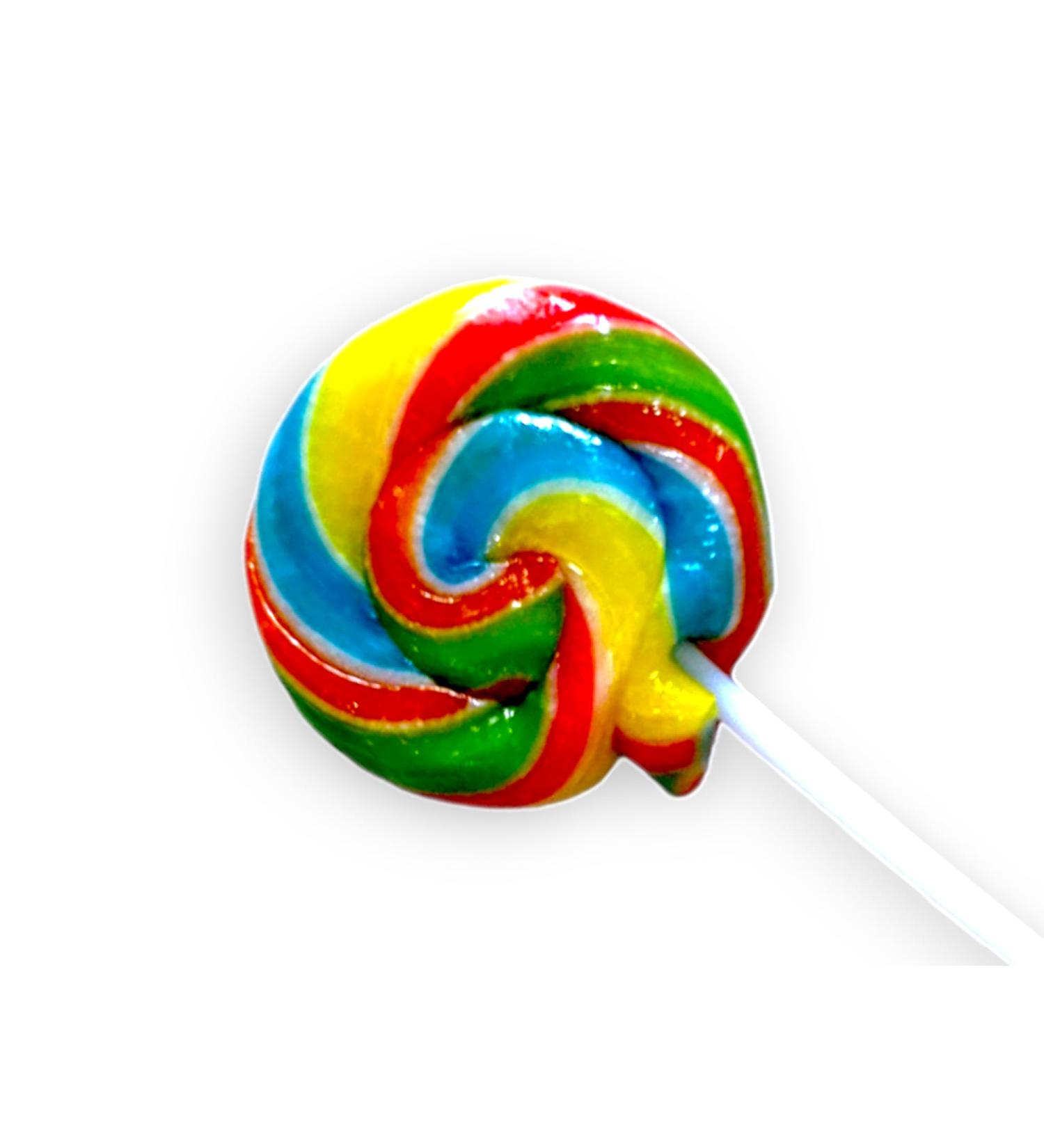 3 X Rainbow Wheel Lollies - Swirl Lollipops - Rainbow Lolly - Party Favour - Sweets - Rock Candy - Baby Showers - Buy Online on GoSupps.com