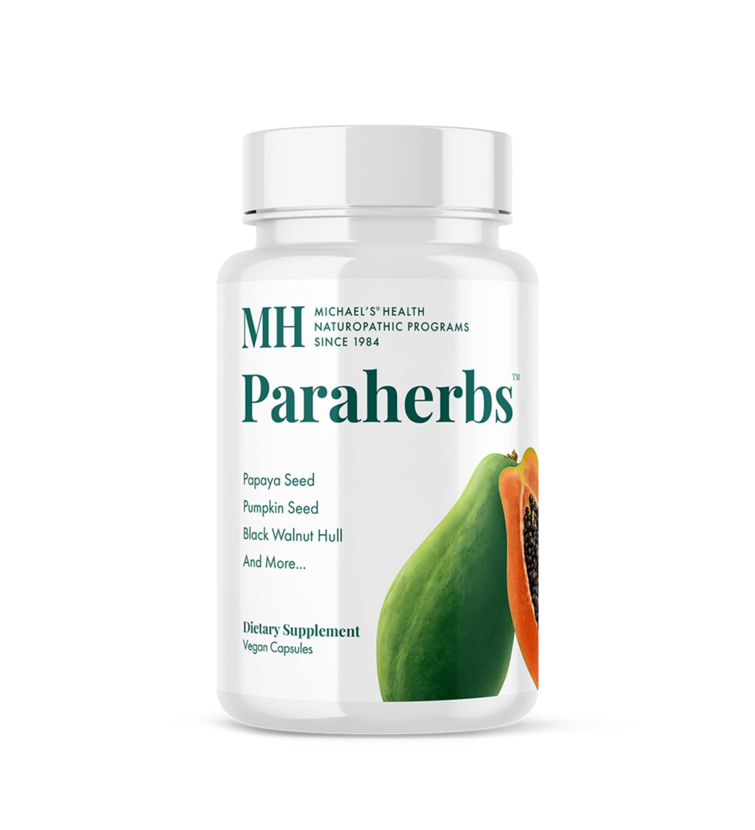 MICHAEL'S Paraherbs - 120 Vegan Capsules for Intestinal Health - Garlic, Black Walnut & Clove - Vegetarian, Gluten Free, Kosher - 120 Servings - Buy Online on GoSupps.com