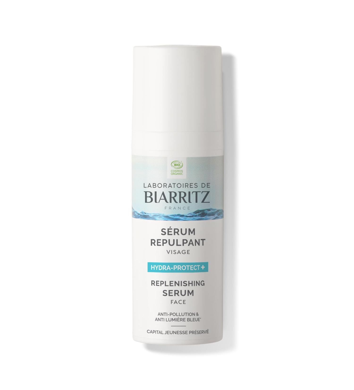 Laboratoires de Biarritz HYDRA-PROTECT + Replenishing Serum Face Organic 50ml - Buy Online on GoSupps.com
