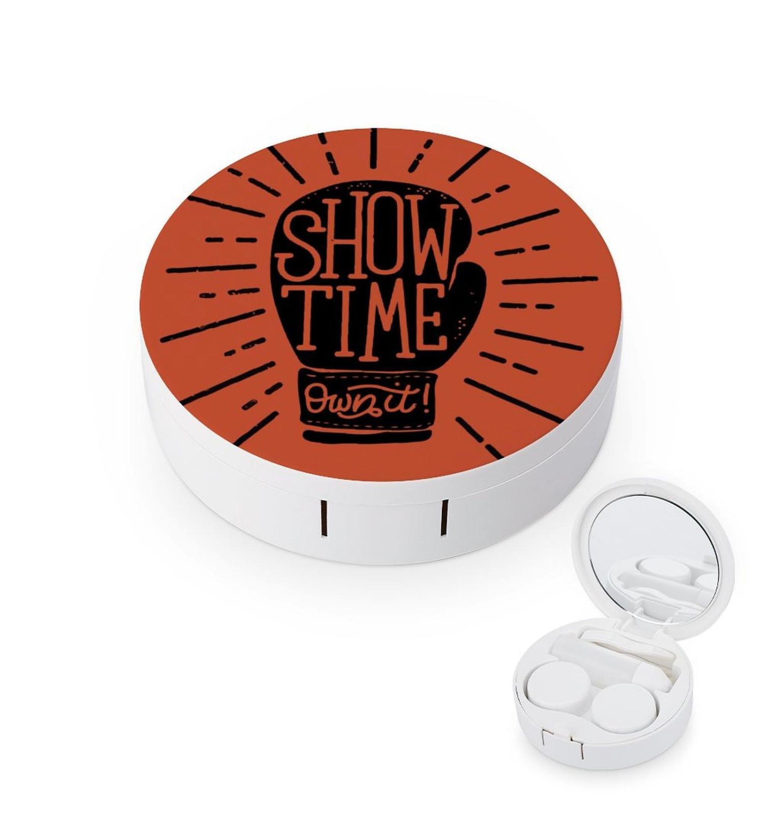Show Time Light Bulb Contact Lens Travel Kit | Portable Cute Contact Box with Mirror for Daily Use | International Shipping Available - Buy Online on GoSupps.com