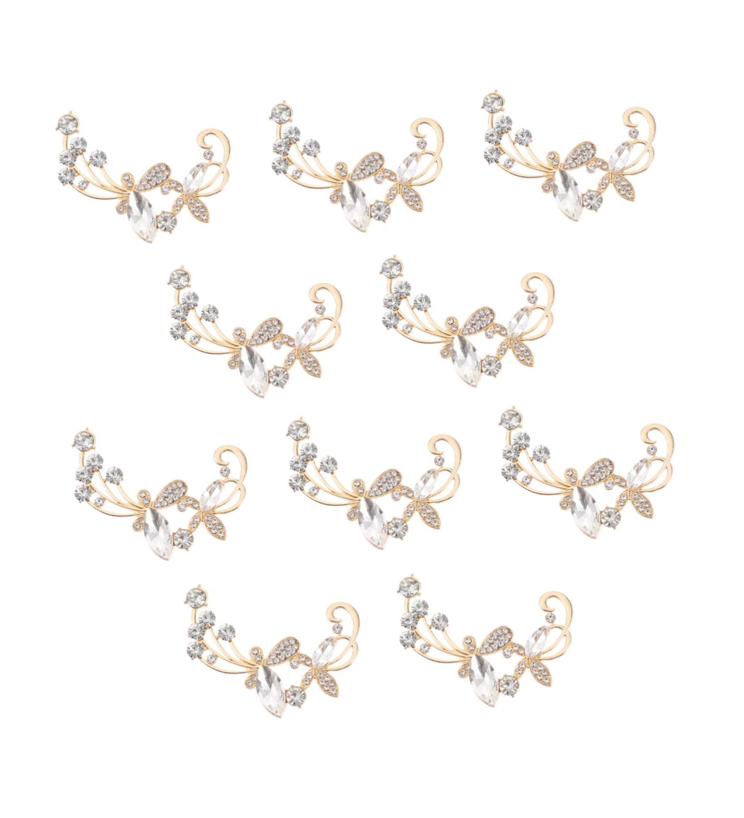 Beavorty Dreadlock Charm 10Pcs Antique DIY Headdress Charms Bridal Hair Accessories Crystal Accessories Hair Clips - Buy Online on GoSupps.com