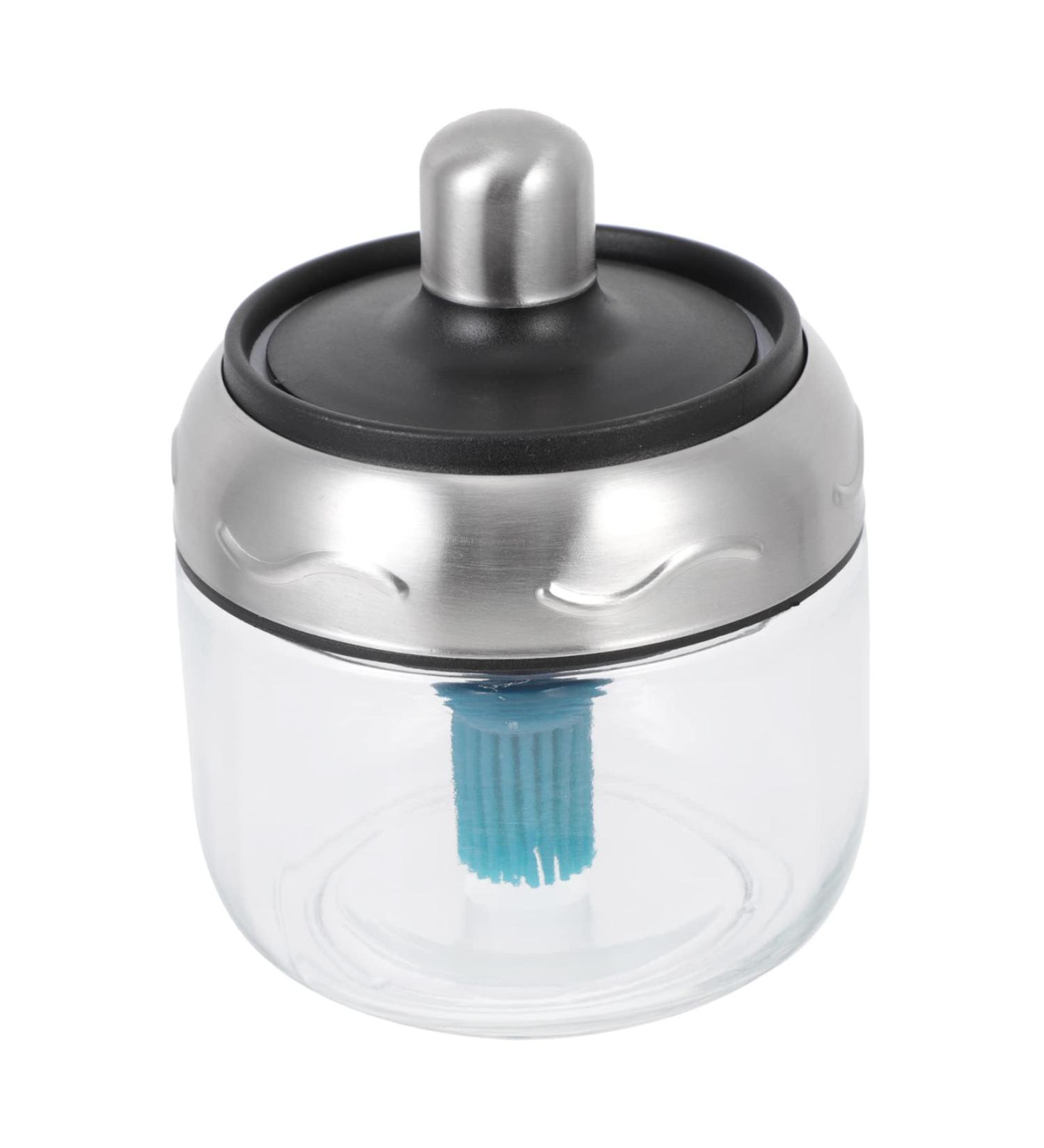 Zerodeko 1pc Castor Seasoning Storage Jar Glass Storage Jar Container with Lids Terrarium Fogger Concise Seasoning Pot Condiment Jars Honey Stainless Steel Storage Tank Pack - Buy Online on GoSupps.com