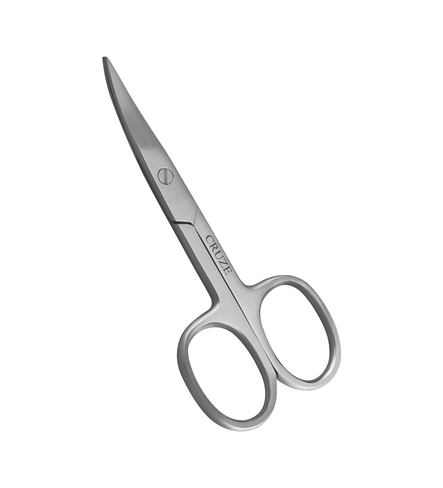 CRUZE Nail Scissors | Professional Multi-Purpose Manicure Curved Blade Scissors for Men and Women Nails Cuticle and Thick toenails - Buy Online on GoSupps.com