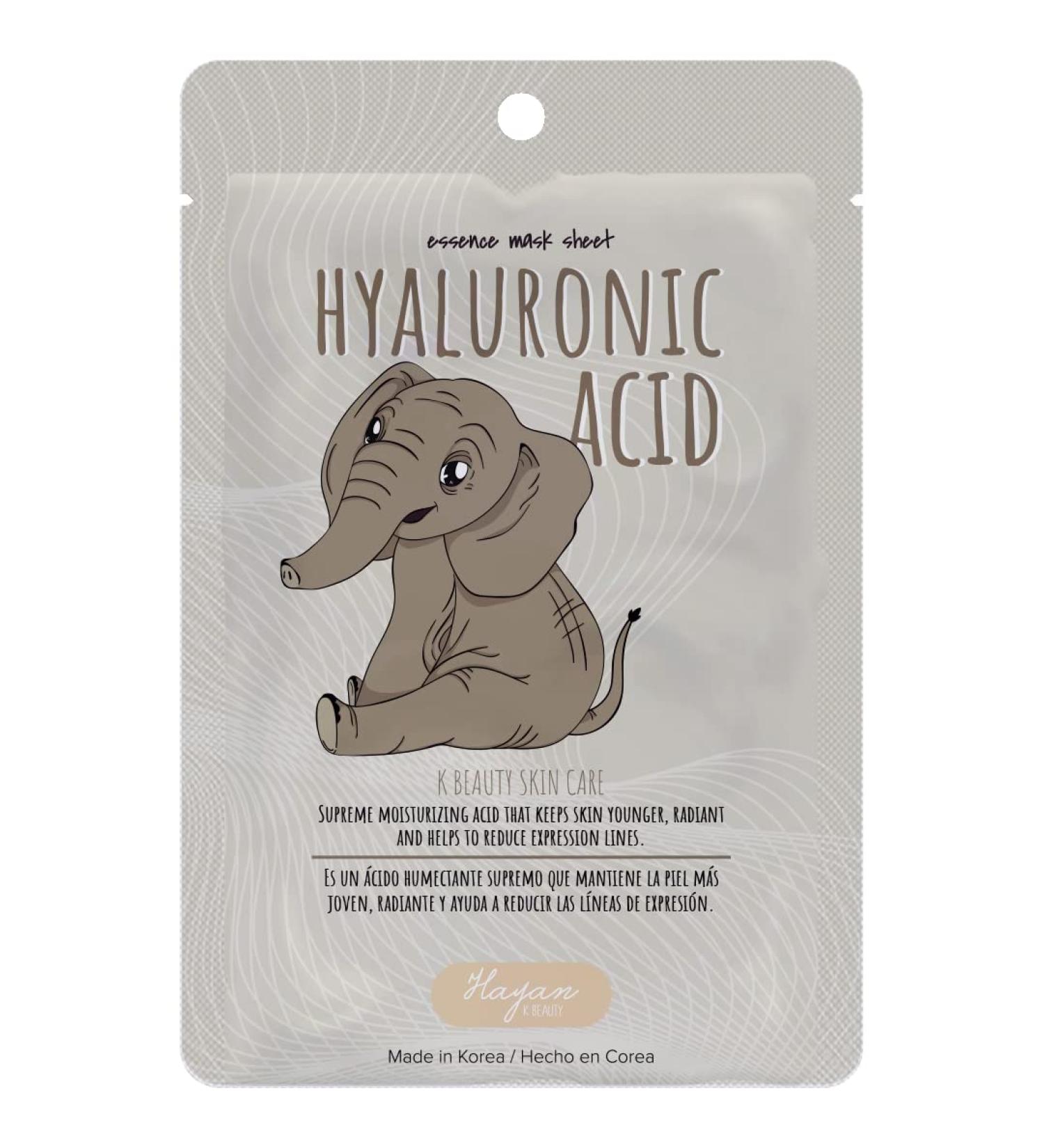 | Hyaluronic Acid Mask | Face mask | Serum | Made with Tencel | Reduces wrinkles 10 pieces Hia