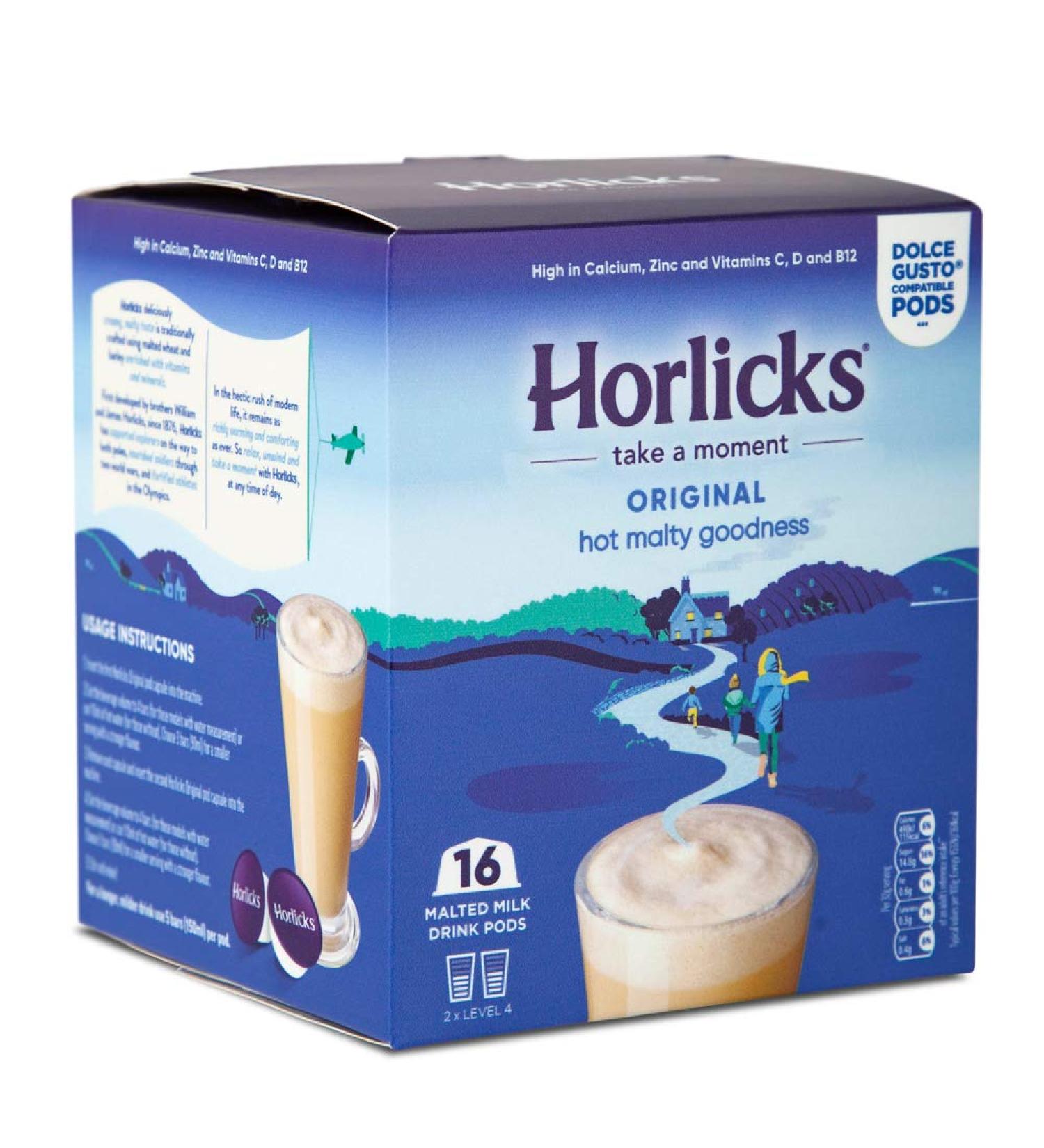Horlicks Dolce Gusto Compatible Pods - Original 16 Pods - Buy Online on GoSupps.com