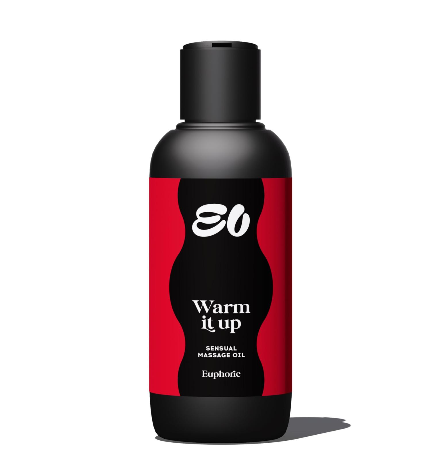 Euphoric Spice It Up! 250ml Warming Massage Oil - Vegan Stain-Free Relaxation Body Oil - Buy Online on GoSupps.com
