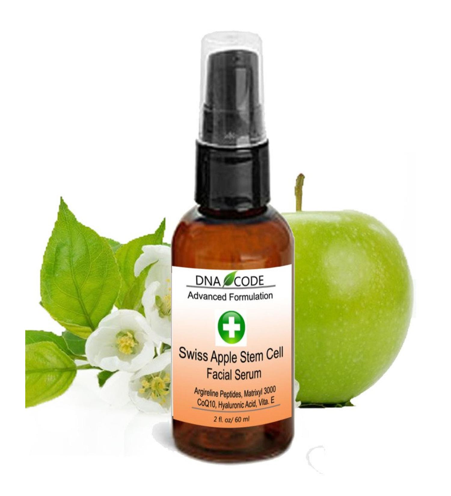 Buy DNA Code Swiss Apple Stem Cell Complex Serum - Anti-Aging Argireline Matrixyl 3000 Hyaluronic Acid & CoQ10 - 2 OZ | International Shipping Available - Buy Online on GoSupps.com