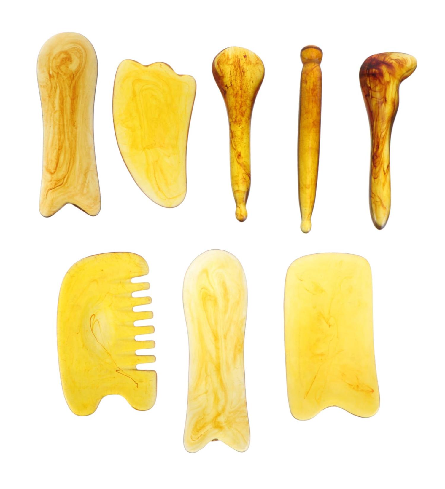 Healeved 8-in-1 Massage Scraper Set - Restore Skin & Relieve Muscles | Acupuncture & Neck Massage Tools for All-Around Wellness - Buy Online on GoSupps.com