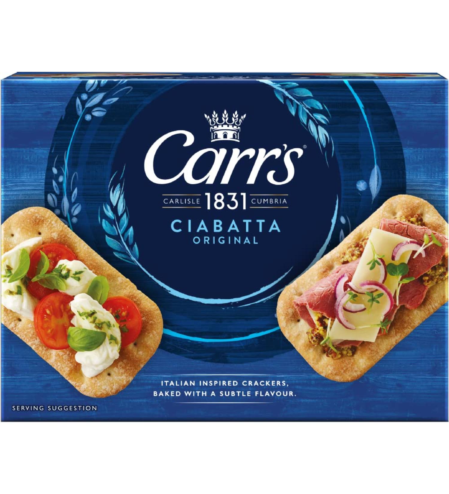 CARR'S Ciabatta - Original 140g - 8 Pack