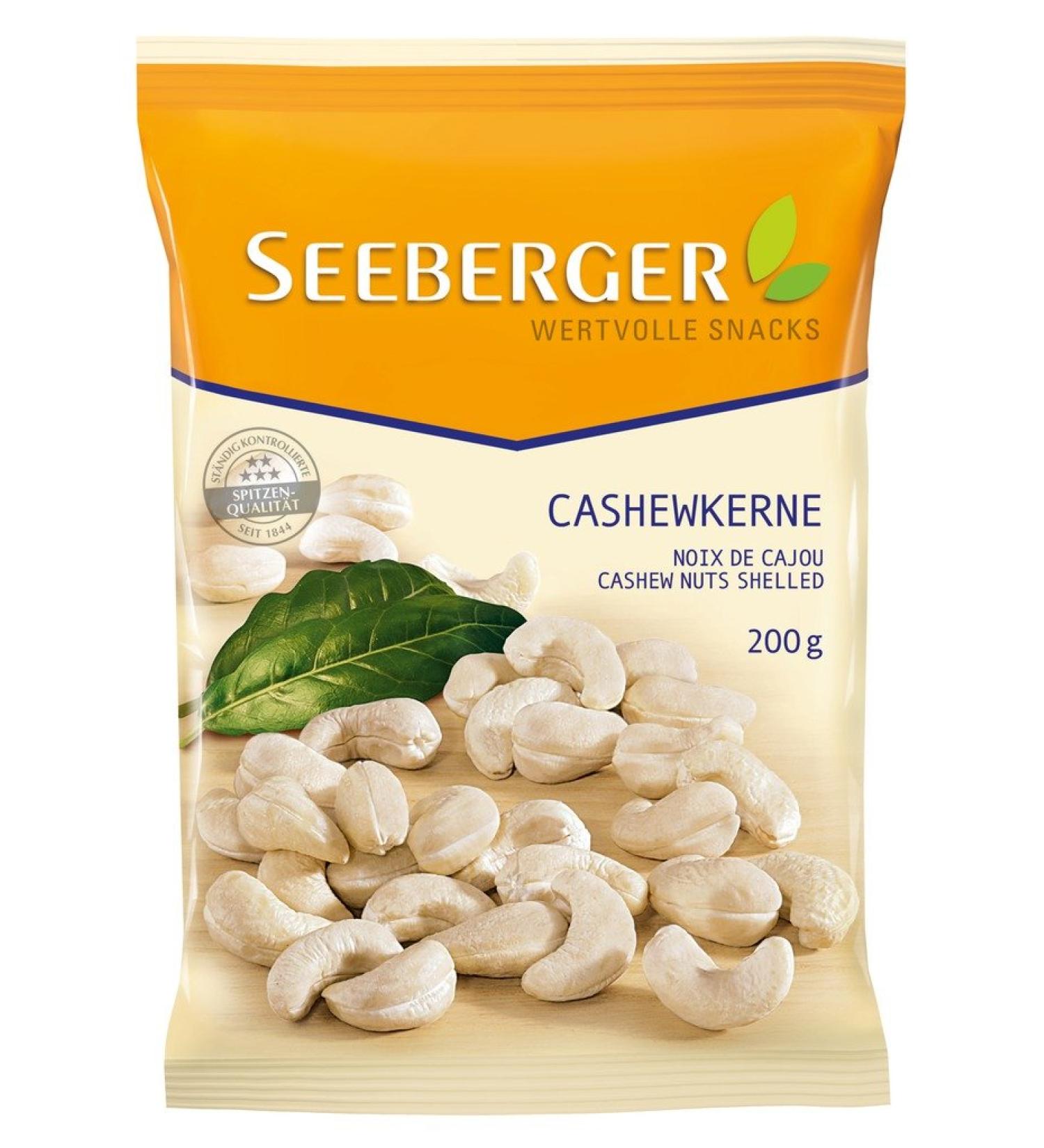 Seeberger Noix de Cajou Naturelle - Le sachet de 200g