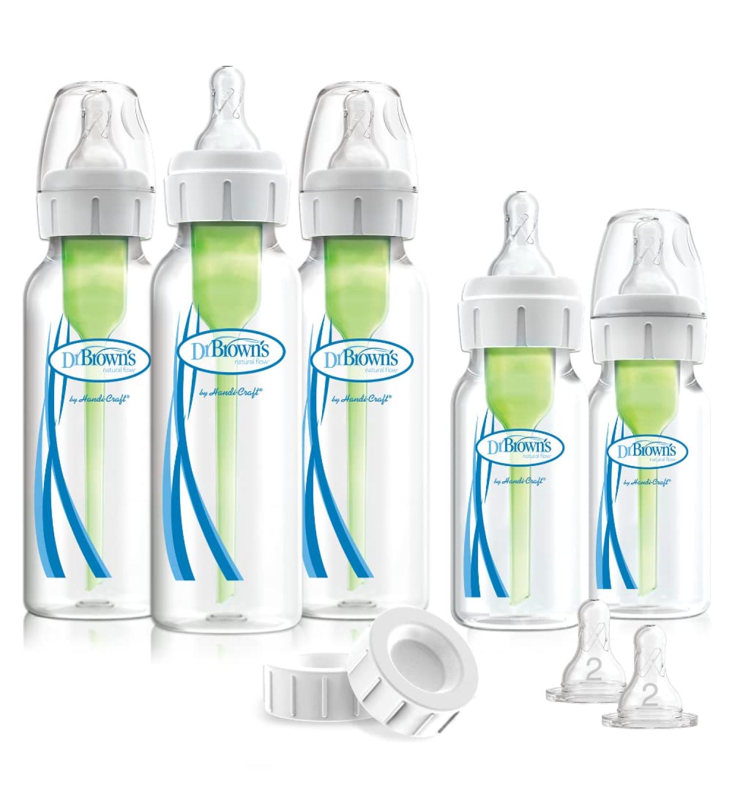 Dr. Brown's Options Narrow Feeding Set Clear - Adjustable Vent System - Buy Online on GoSupps.com