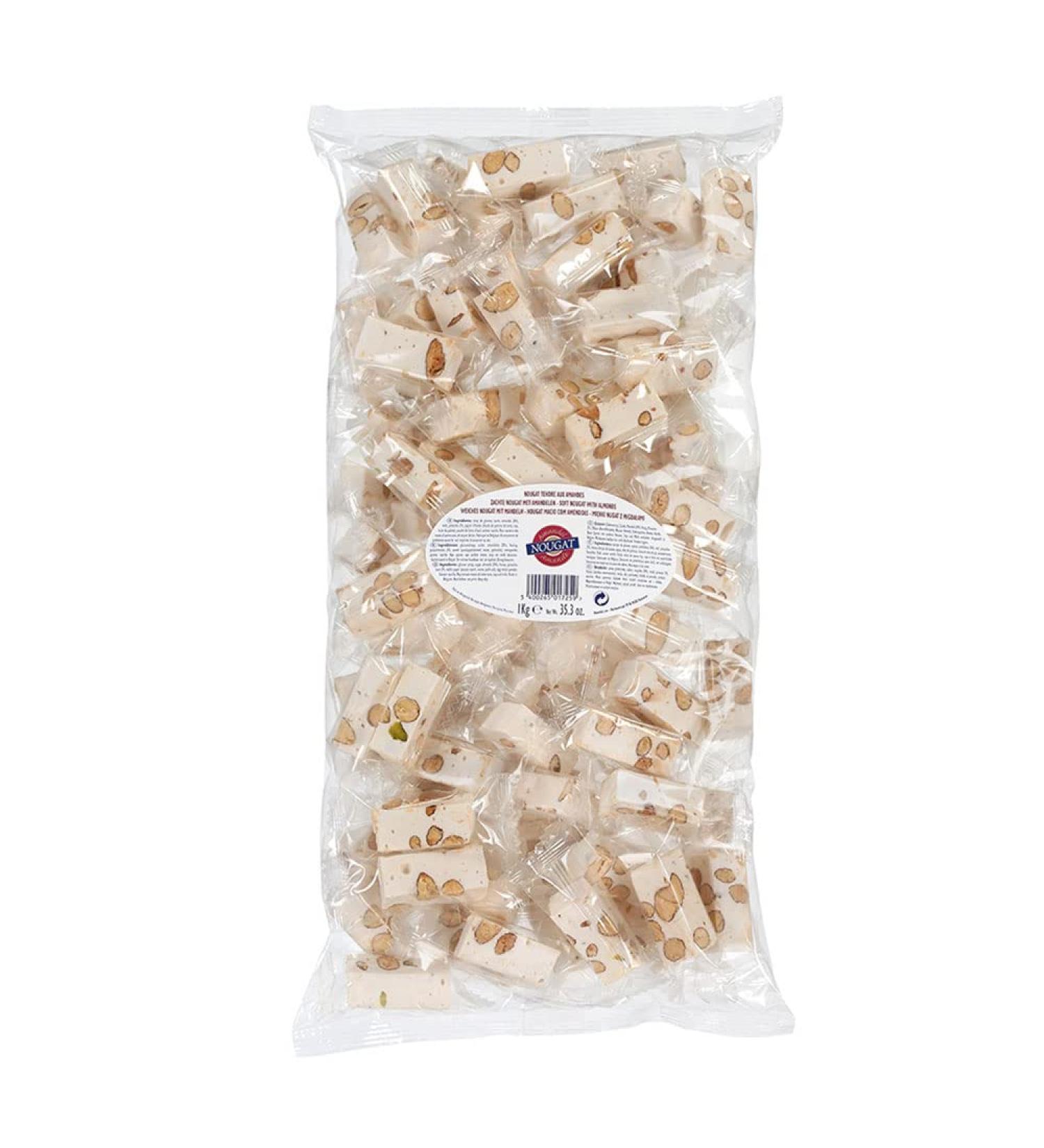 Buy Belgian Soft Nougat - Delicious White Nougat with Vanilla Flavor (1000g) | International Shipping Available - Buy Online on GoSupps.com