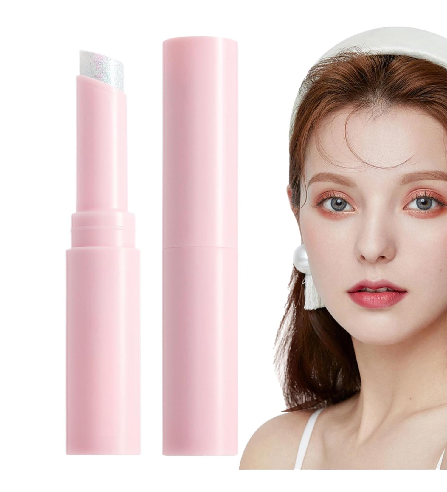 Jelly Glaze Eyeshadow Stick Crystal Clear Jelly Eyeshadow Shine Stick Multifunctional Makeup Accessory for Daily Use for Women Mothers and Daughters 01 - Buy Online on GoSupps.com