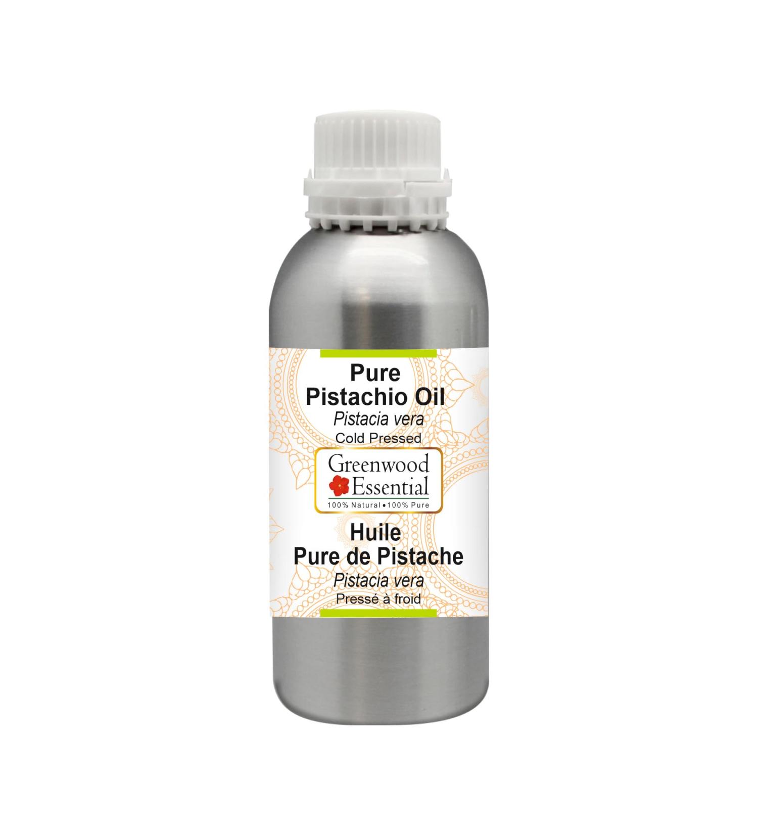 Greenwood Essential Pure Pistachio Oil 300ml - Therapeutic Grade Cold Pressed (Pistacia vera) | Shop Internationally - Buy Online on GoSupps.com
