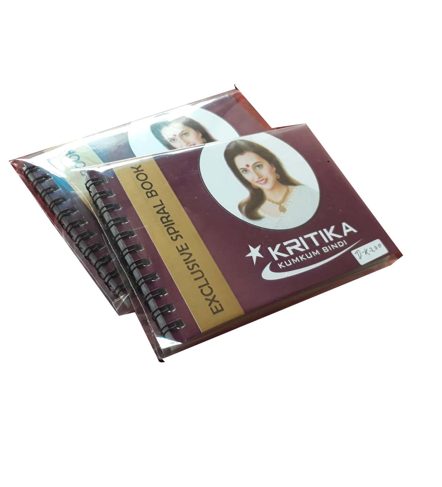 Hare Krishna Indian Store LOT 2 Bindi Booklet Indian Velvet Stylish Bindi Booklet Fashion Beautiful Round Stones Bindi Book For women Crystal bindi - Buy Online on GoSupps.com
