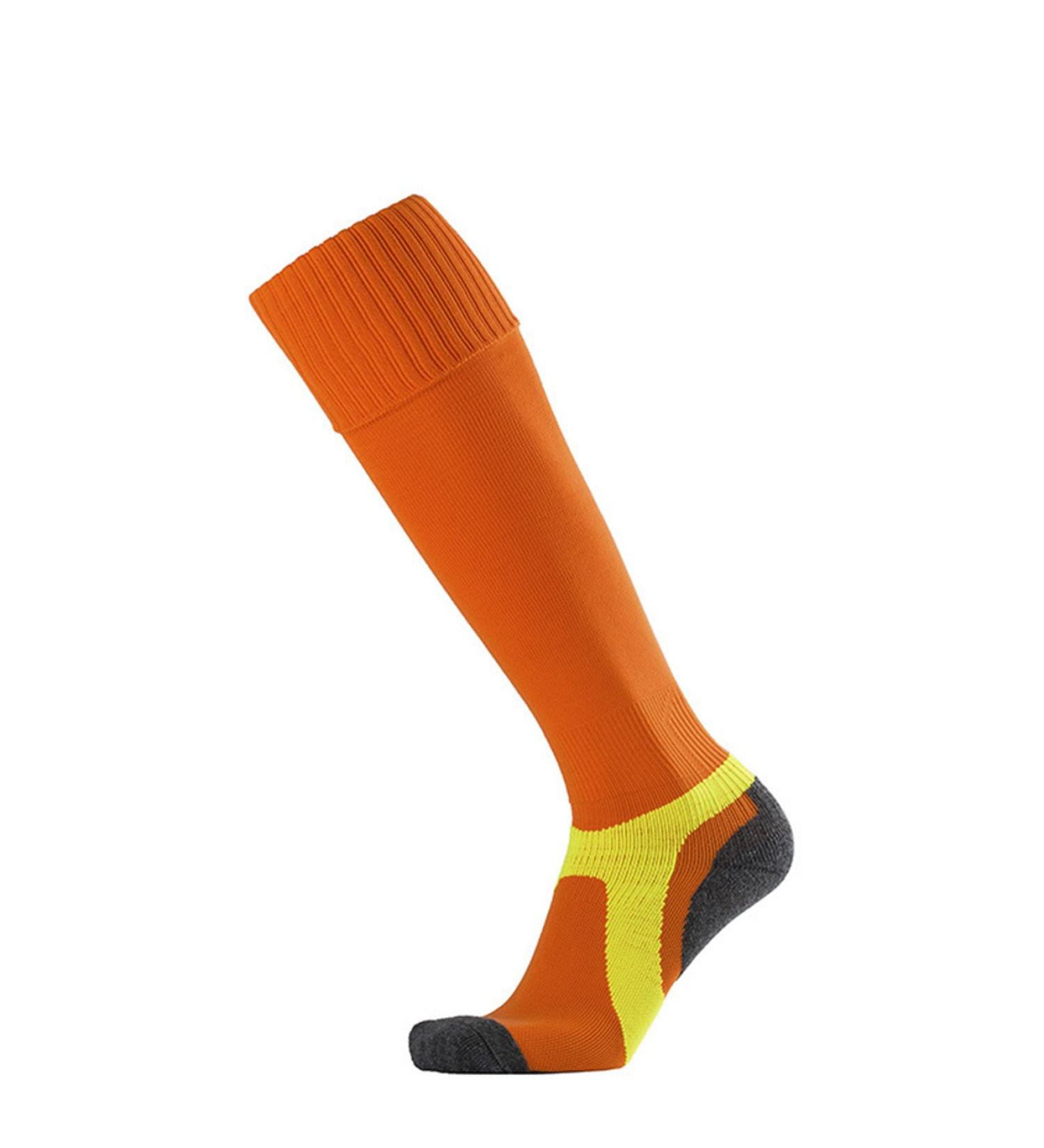 Wunhope 1 pair of sports socks men children young slipproof shooters the ankle compression stockings for running cycling jogging trip basketball football socks (EU 40-46) l orange