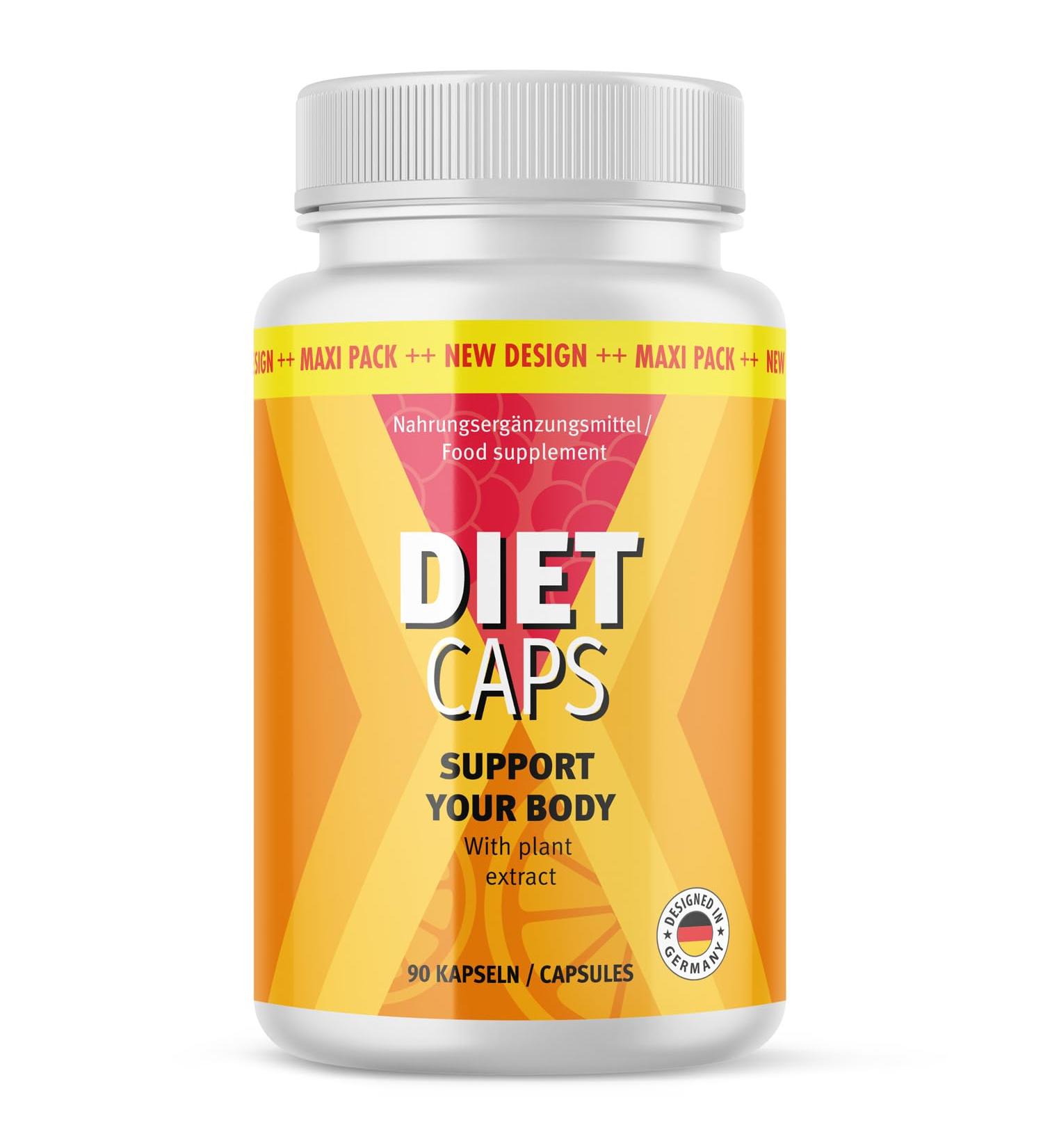 Buy Diet Caps with Garcinia Cambogia - 90 Capsules for Weight Loss | Men's & Women's Supplement - International Shipping - Buy Online on GoSupps.com