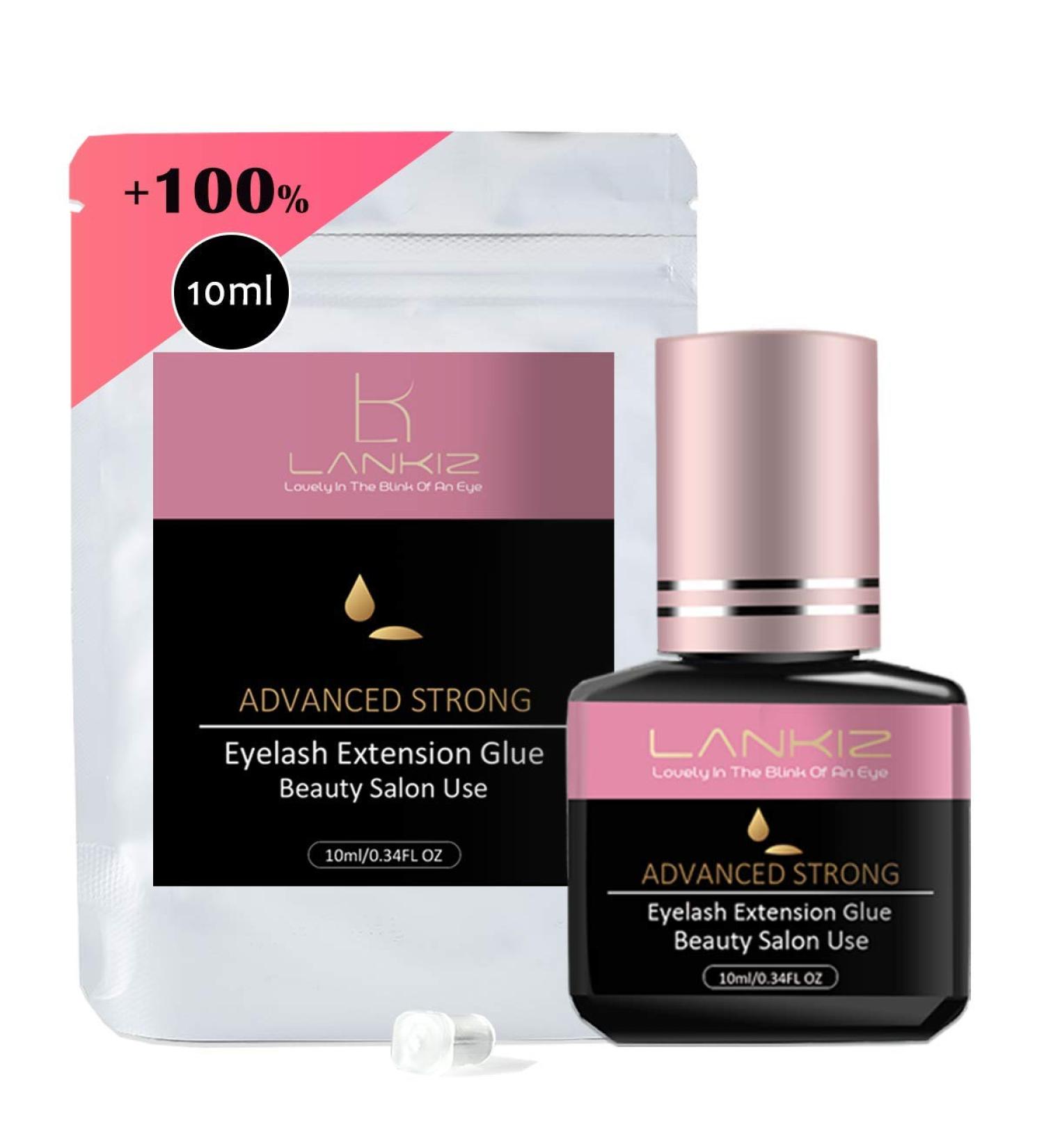 LANKIZ Cluster Lash Glue 10ml - Semi Permanent Individual Eyelash Extension Glue with 6 Weeks Retention - Waterproof and Fast Drying - Ideal for DIY Lash Clusters - Pack of 1 - Buy Online on GoSupps.com