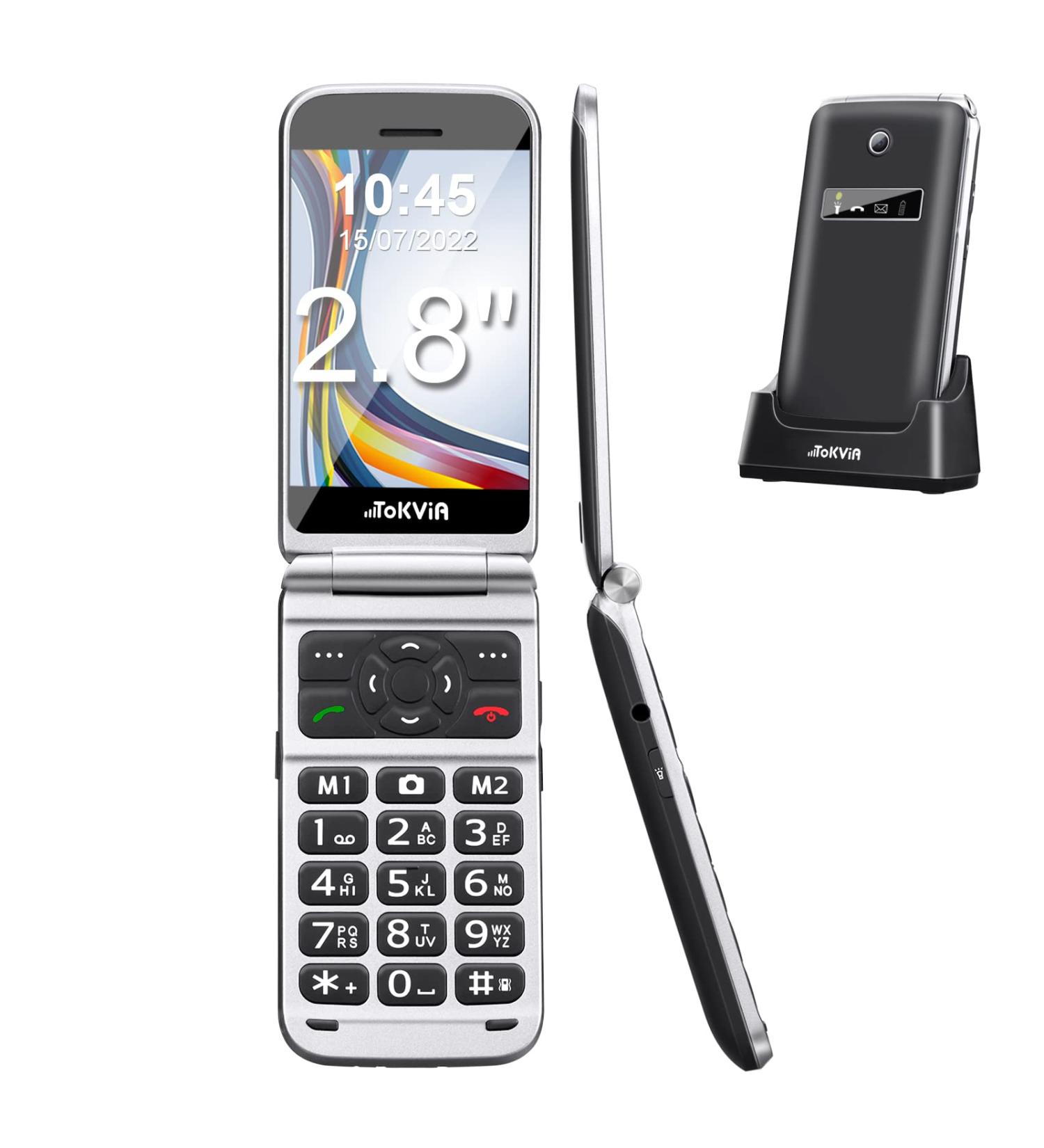 TOKVIA T288 Big Button Mobile Phone for Seniors with SOS Button | Large 2.8 Display | UK Charger & Charging Dock Include - Buy Online on GoSupps.com