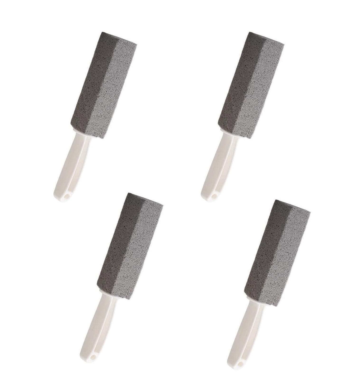 SANON 4pcs Toilet Bowl Cleaner Brush Pumice Stone Toilet Bowl Cleaner with Handle Pumice Stone Brush for Toilet Cleaning - Buy Online on GoSupps.com