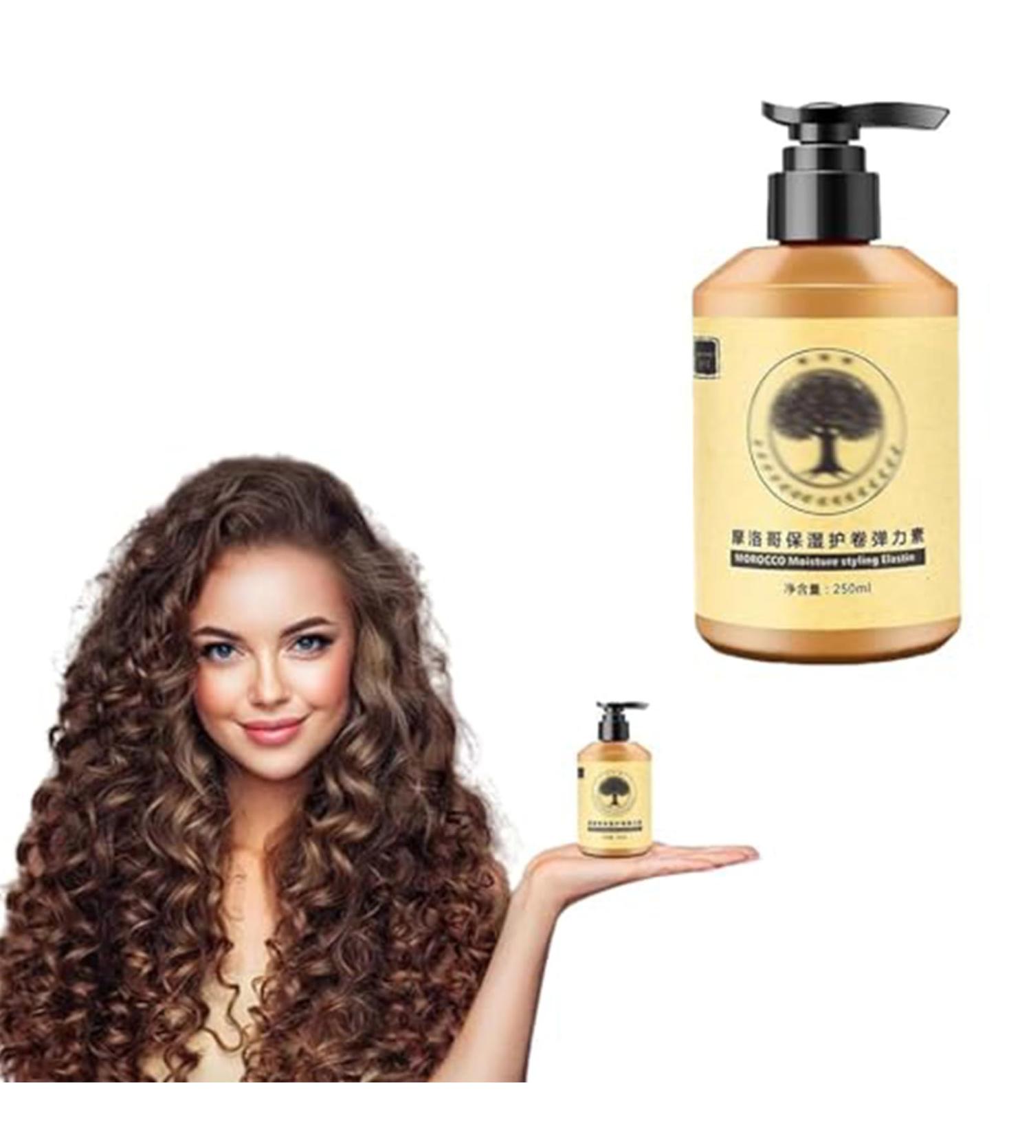 Long-Lasting Styling Moroccan Volume Moisturizing Elasticity Moroccan Hydrating Styling Cream Moroccan Curl Defining Cream Morocco Moisture Styling Elastin 250ml (1 bottle) - Buy Online on GoSupps.com