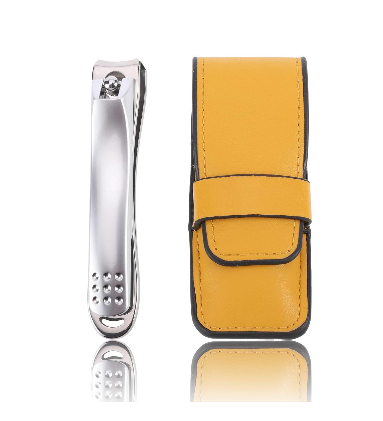 HITOPTY Nail Clippers Sharp Ingrown Toenail Tool Stainless Steel Fingernail Cutter Portable Nail Trimmer with Nail File in Sheath for Thick Nails - Buy Online on GoSupps.com