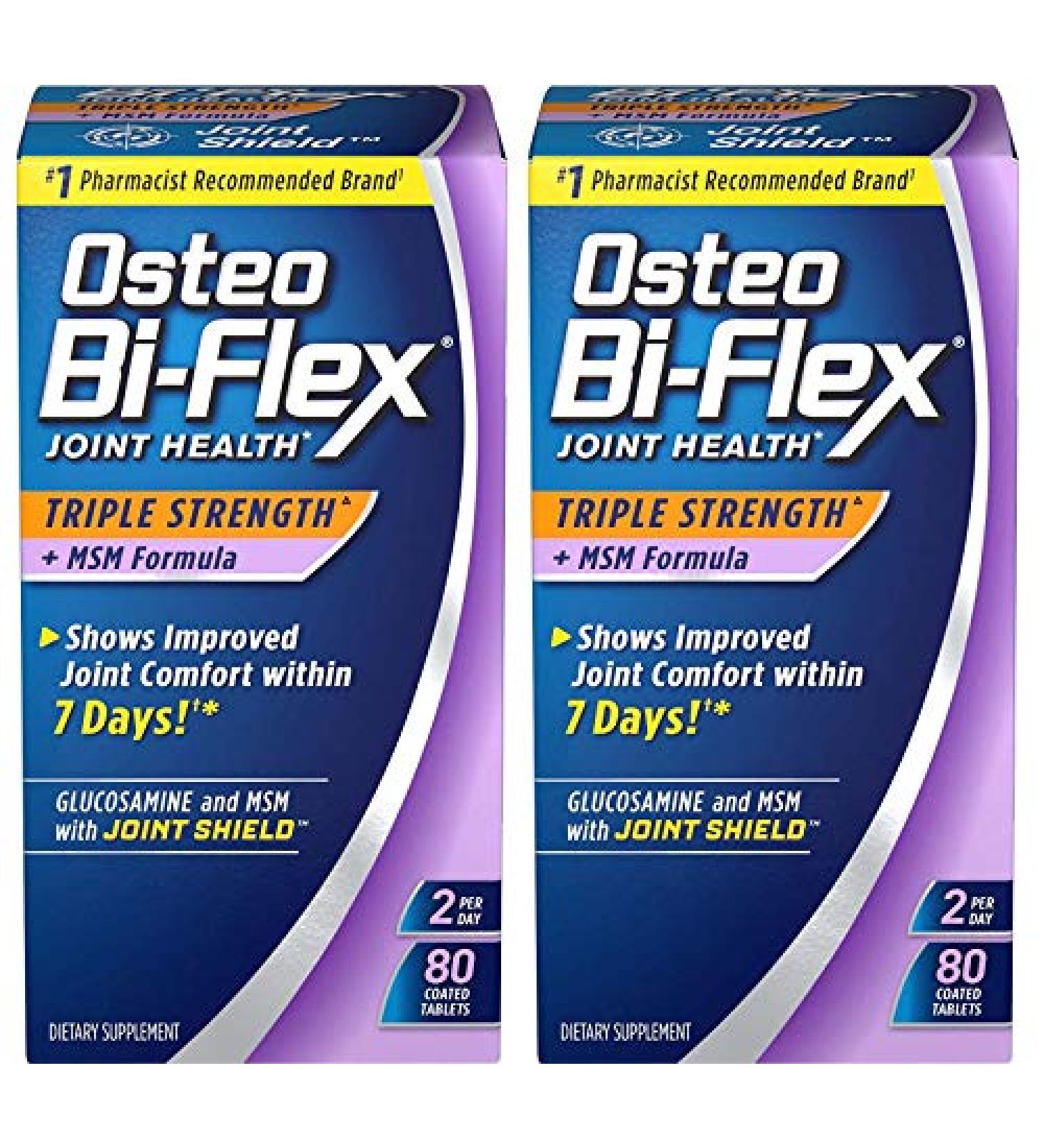 Osteo Bi-Flex Triple Strength with MSM, 80 Coated Table, 2 Pack