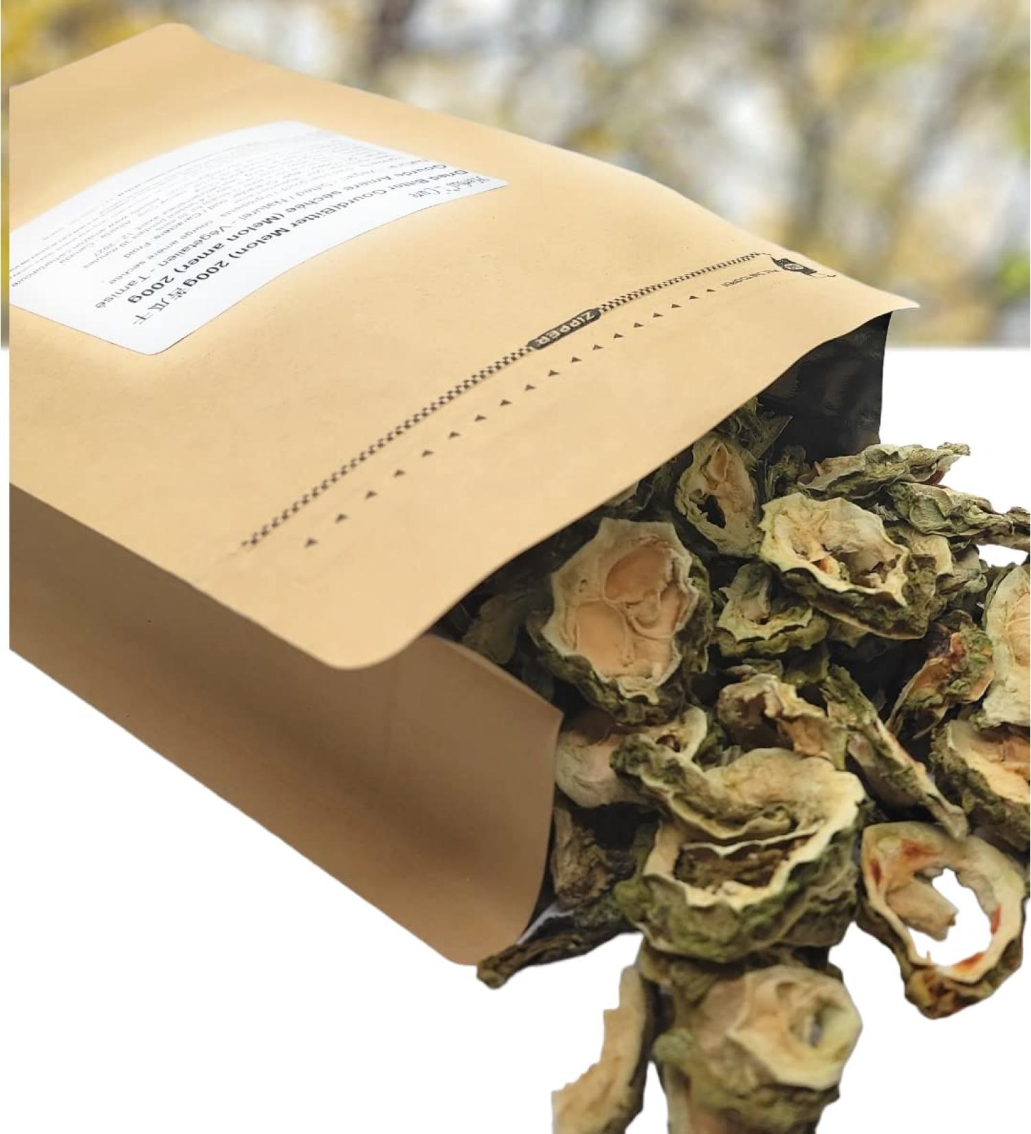 Herbal Cure - Dried Bitter Melon Sliced Bitter Gourd 200g - Product of China - Buy Online on GoSupps.com