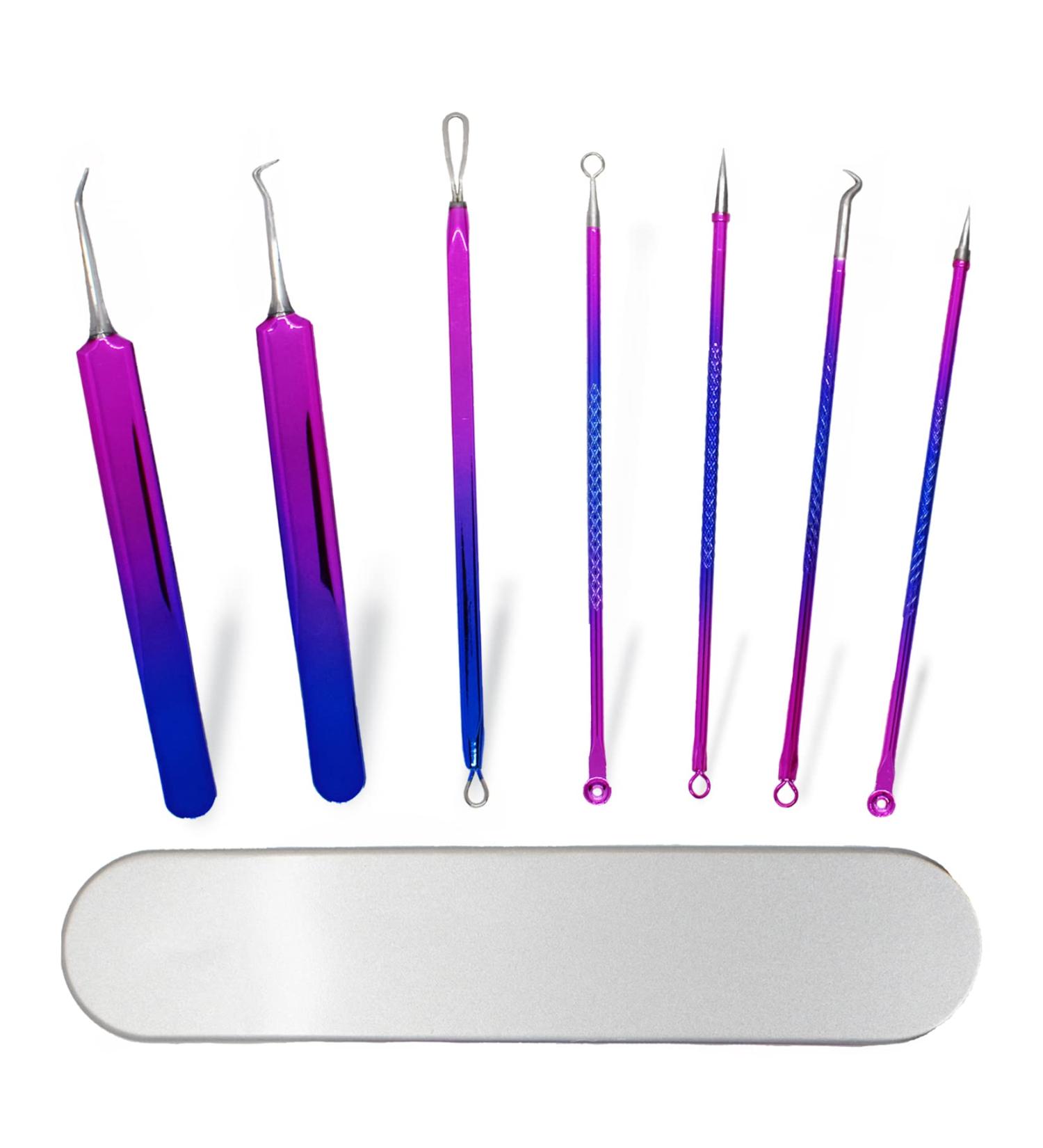 Hearyone Pimple Popper Tool Kit | 7pcs Blackhead & Acne Removal Set | Stainless Extractor Tools in Metal Case - Buy Online on GoSupps.com