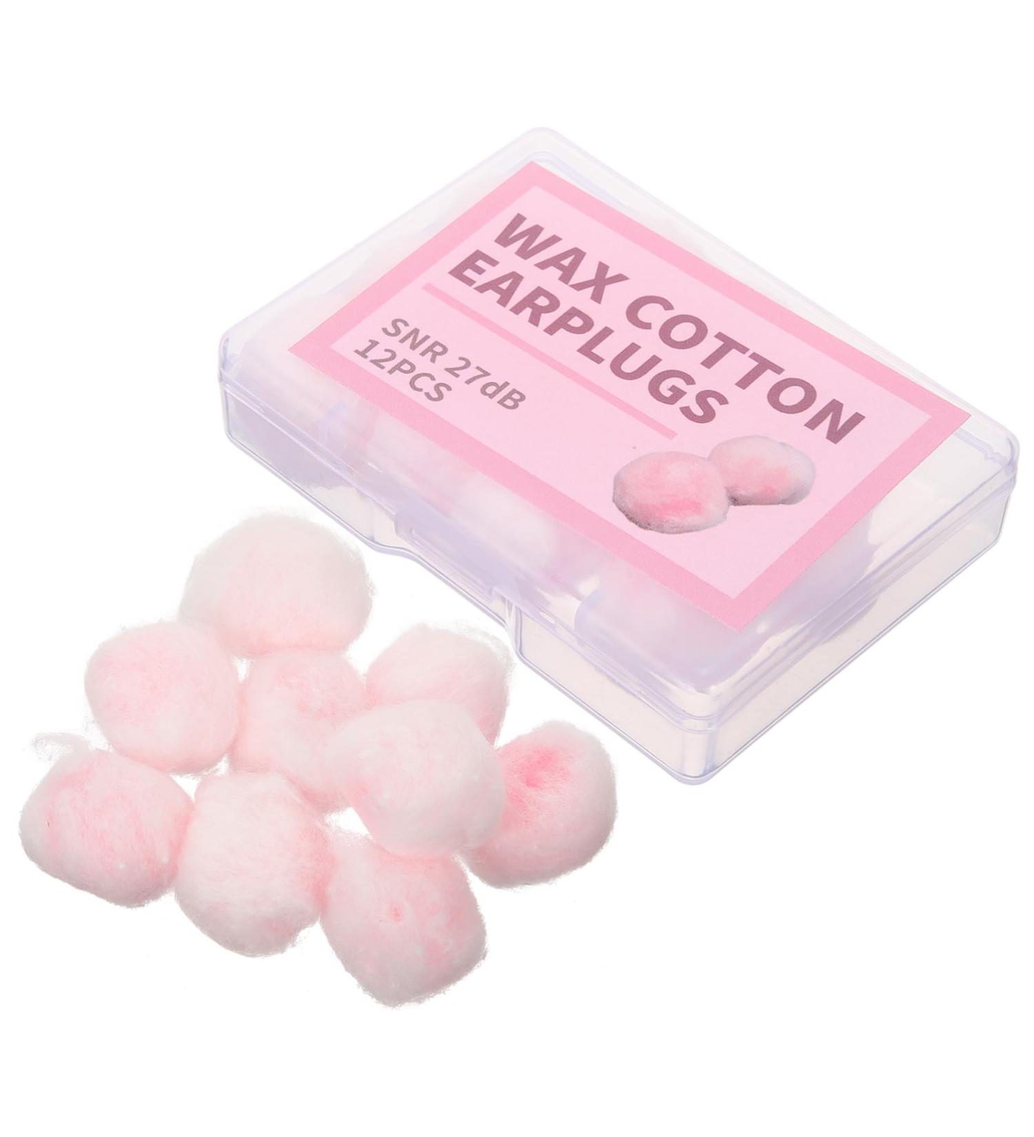 Mobestech 12pcs Wax Cotton Earplugs - Noise Cancelling Ear Plugs for Sleep & Travel Paraffin Wax Earbud Inserts for Airplane Noise Reduction - Buy Online on GoSupps.com
