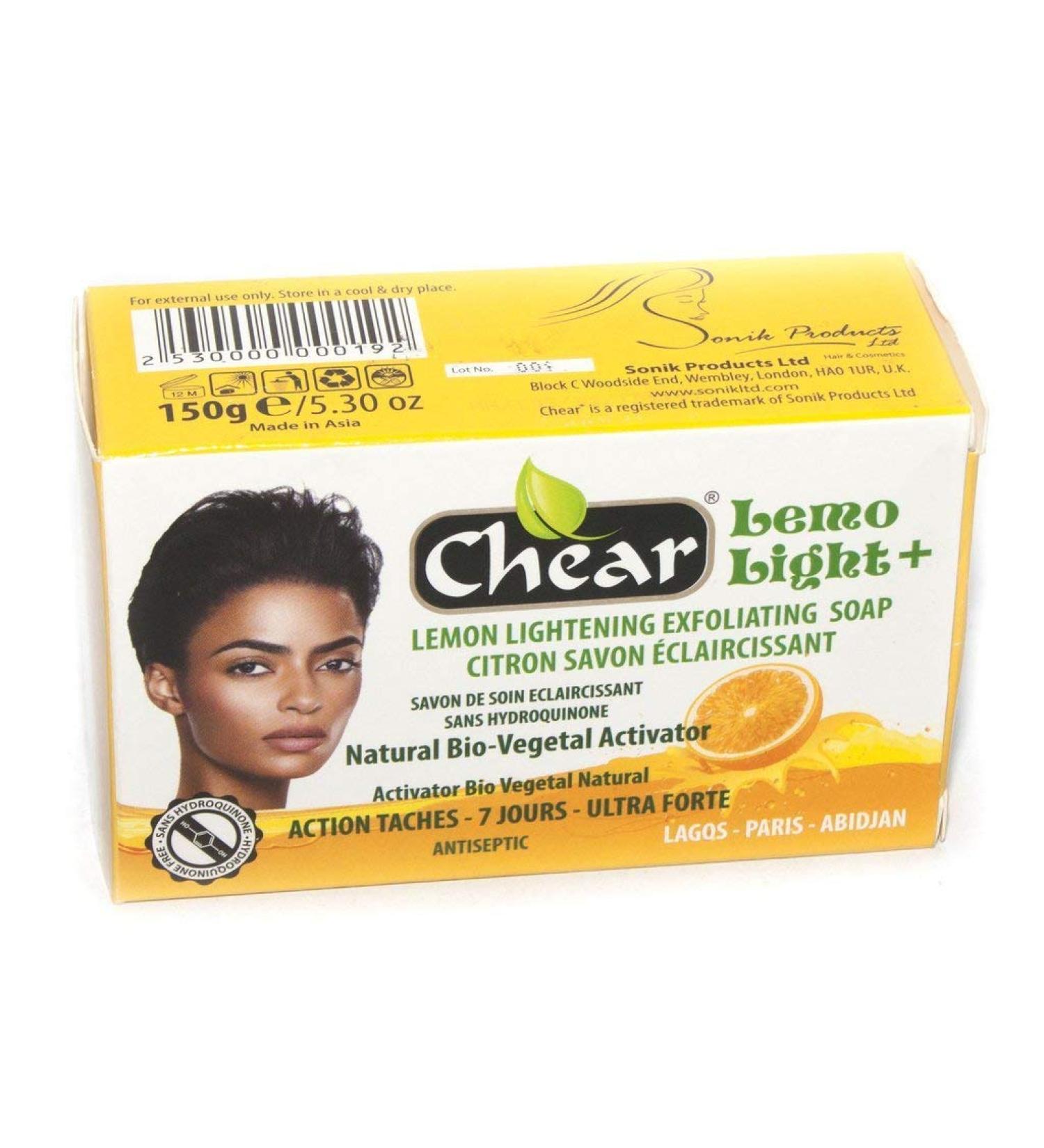 Lemo Light+ Lemon Skin Brightening Exfoliating Soap 150g - with natural bio vegetal activator