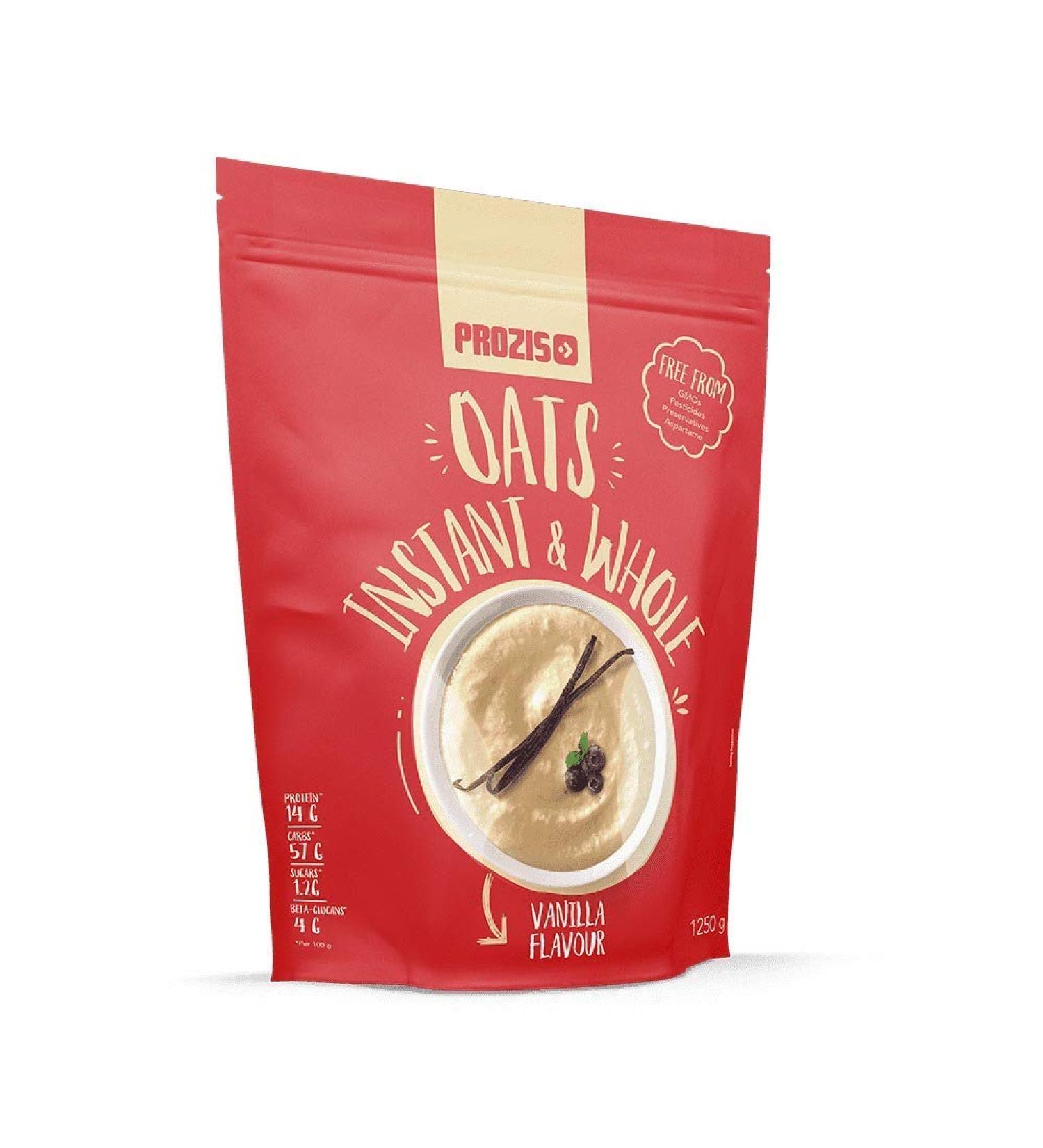 Prozis Avoine Compl te Instantan e en Poudre 1 250 g Vanille C r ales Enrichies de Prot ines et de Glucides de Haute Qualit - Convient pour les V g tarians et V gans - Buy Online on GoSupps.com