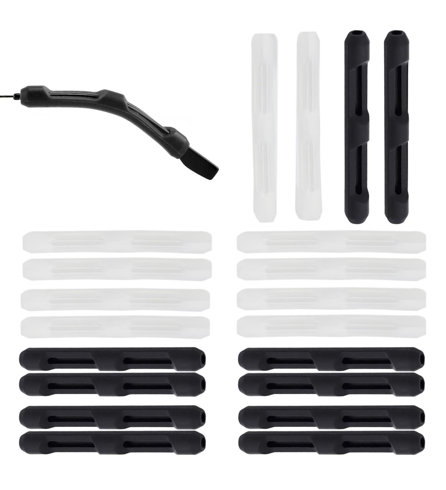 Buy Autuuuckee 10 Pairs Silicone Glasses Brackets - Non-Slip Universal for Sports & Running - Black & White - Buy Online on GoSupps.com