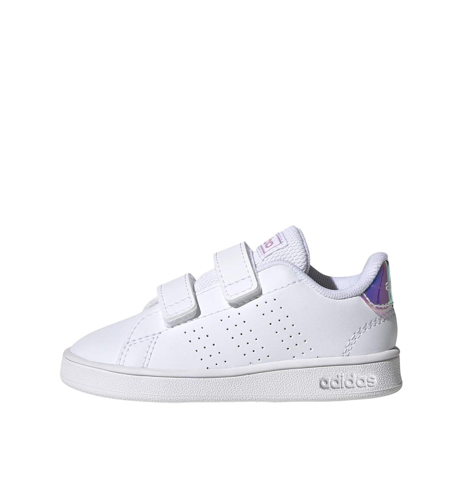 Adidas Kids Advantage Cf I Sneaker - Child 2 UK - Ftw Bla Plamet - Buy Online on GoSupps.com