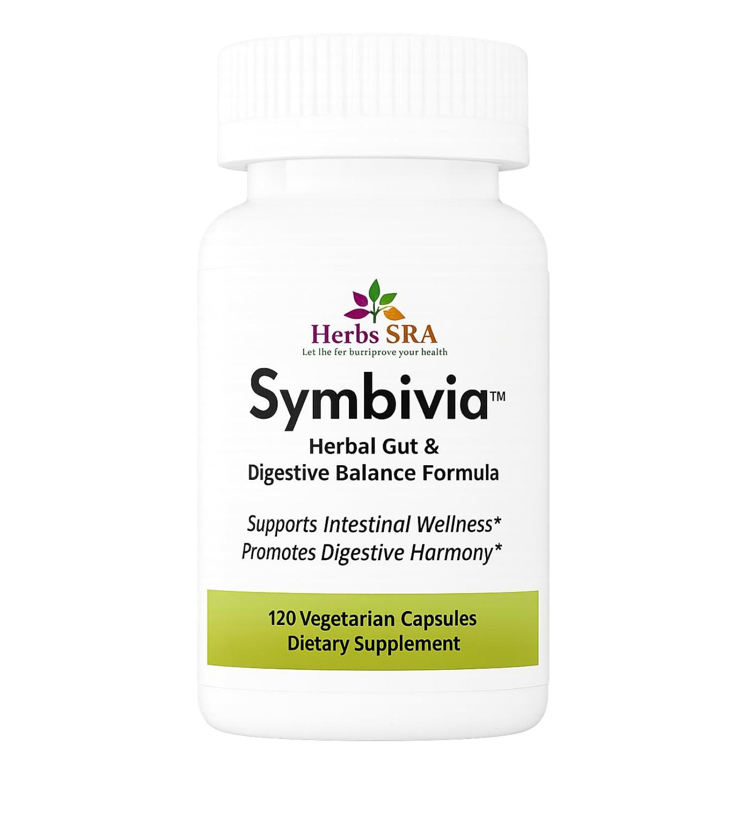 Herbs SRA Symbivia Active Digestive Support Herbal Formula for Gut Balance Energy & Daily Wellness Papaya Seed Wormwood Clove Neem Black Walnut Cleanse for Humans 120 Veg Capsules - Buy Online on GoSupps.com