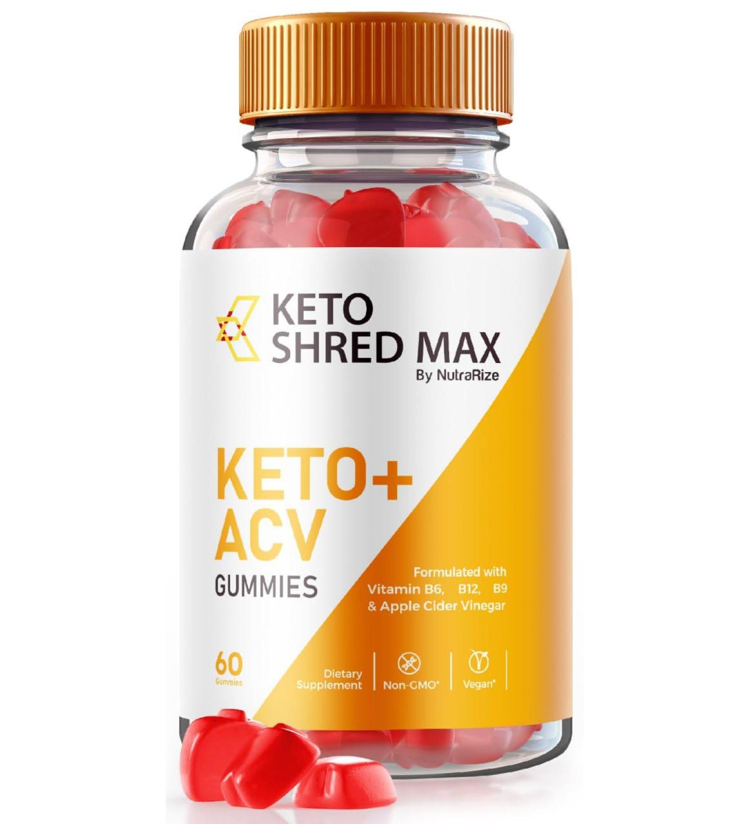 Keto Shred Max Gummies with ACV - Advanced Weight Loss Supplement | 60 Count | KetoShred Max Reviews - Buy Online on GoSupps.com
